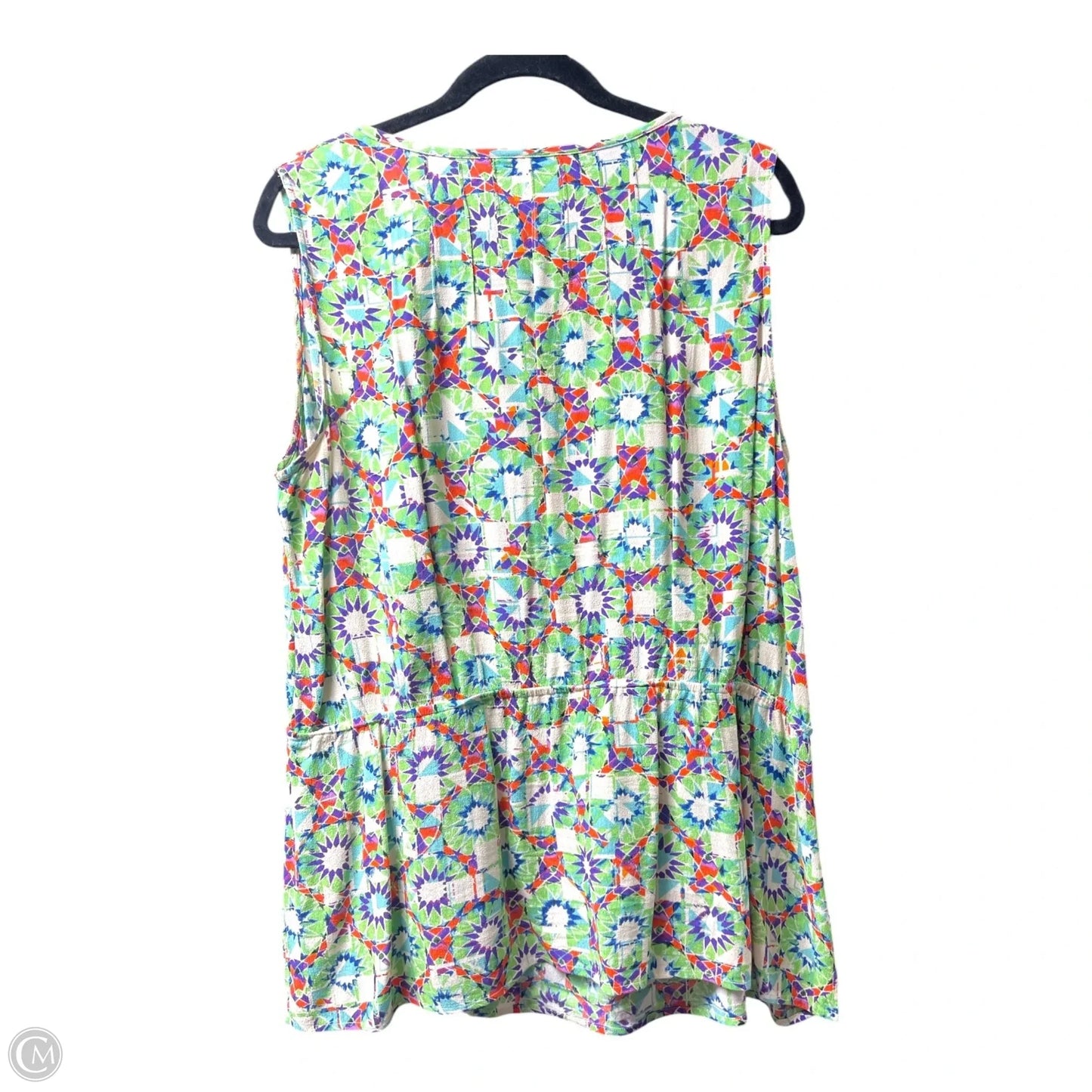 Top Sleeveless By Cabi In Green, Size: Xl