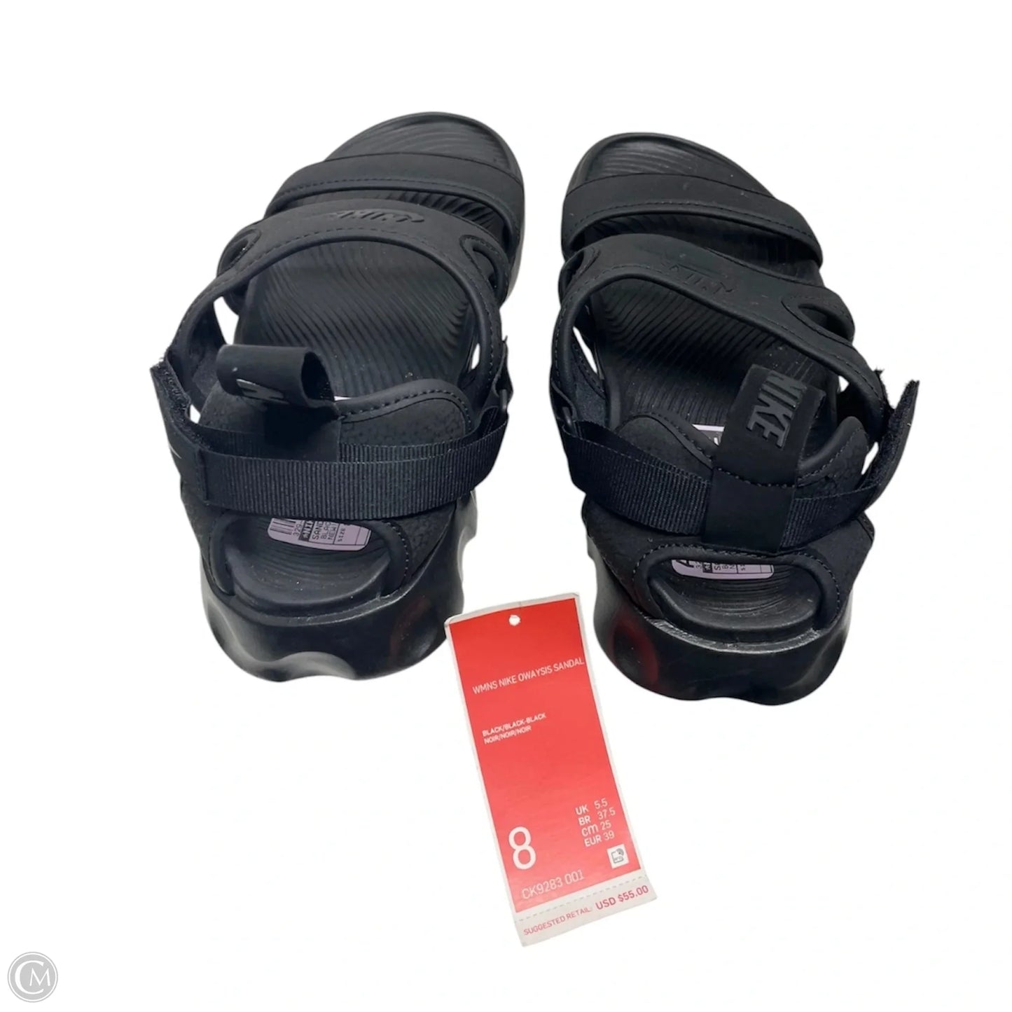 Sandals Flats By Nike In Black, Size: 8