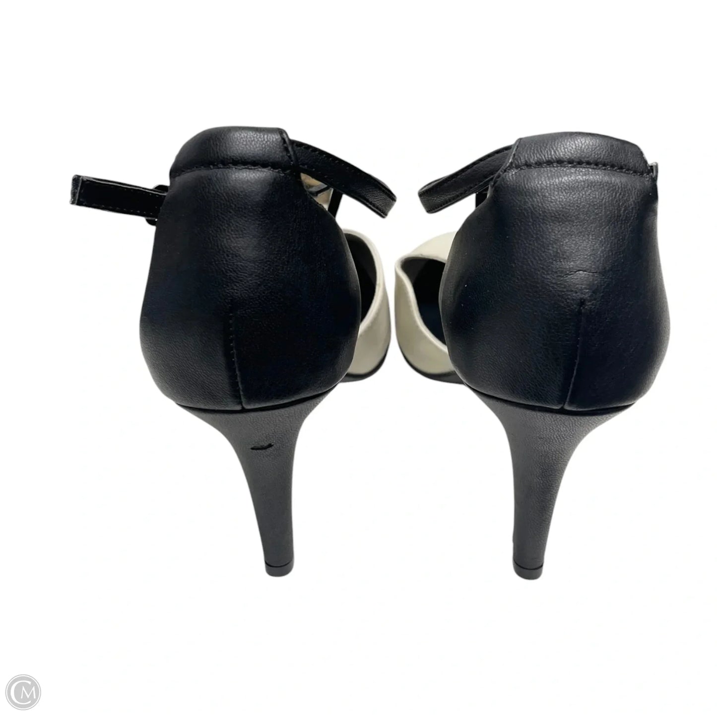 Shoes Heels Kitten By Impo In Black & Cream, Size: 7