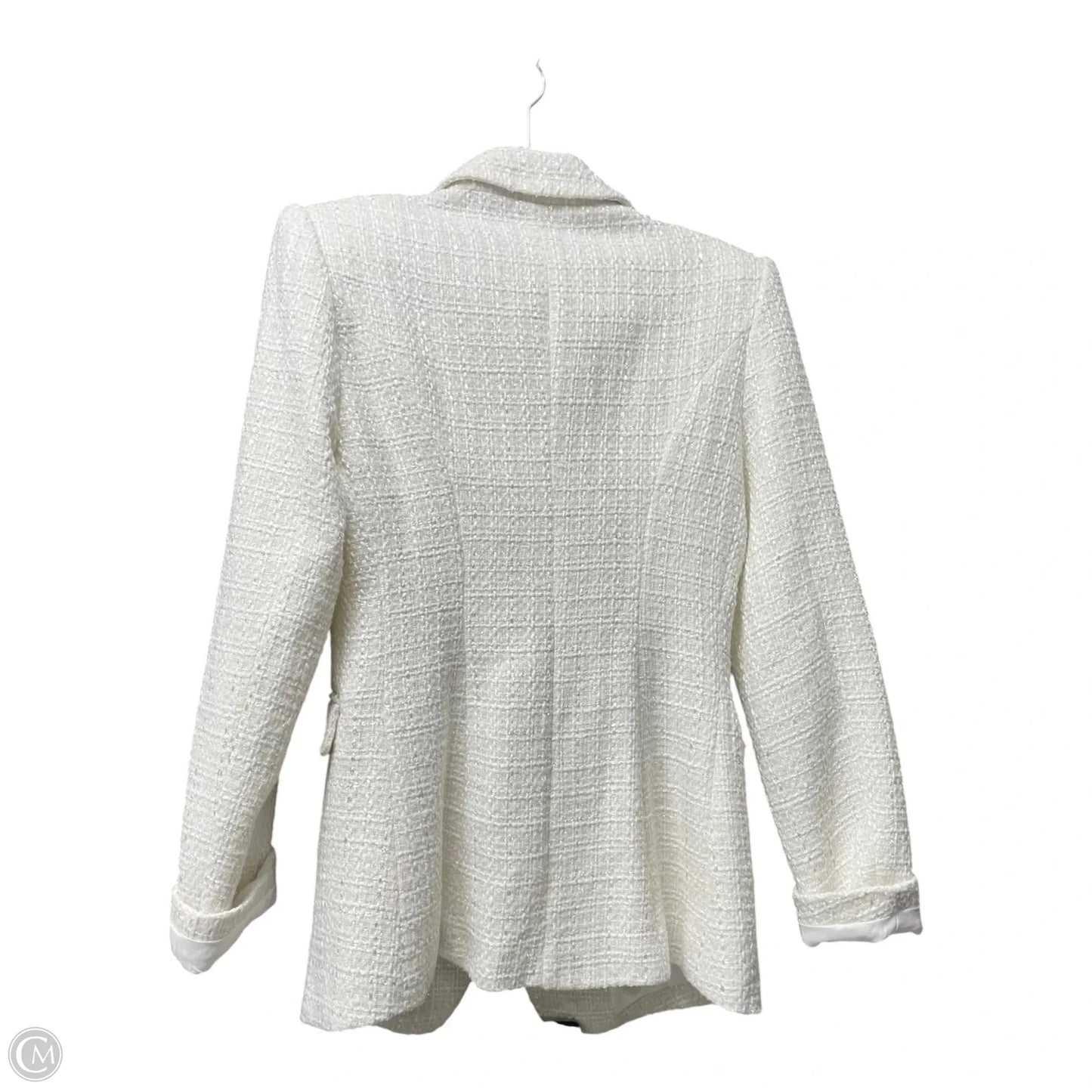 Blazer By Clothes Mentor In Ivory, Size: L
