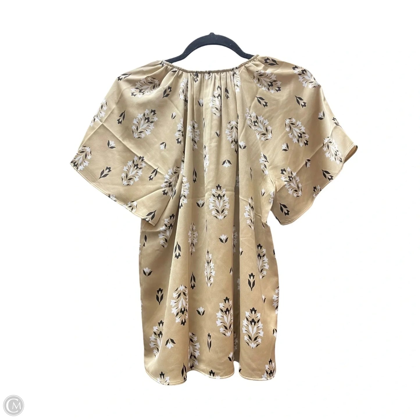 Top Short Sleeve By Ann Taylor In Gold, Size: Xs