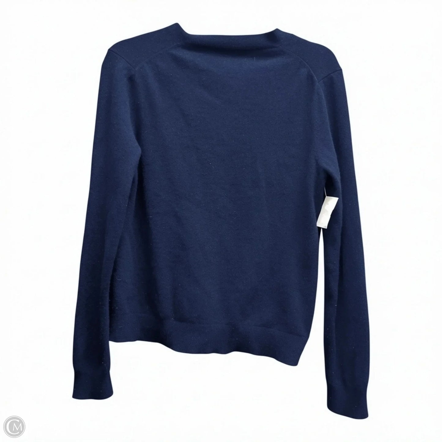 Sweater Cardigan Designer By Tory Burch In Navy, Size: M