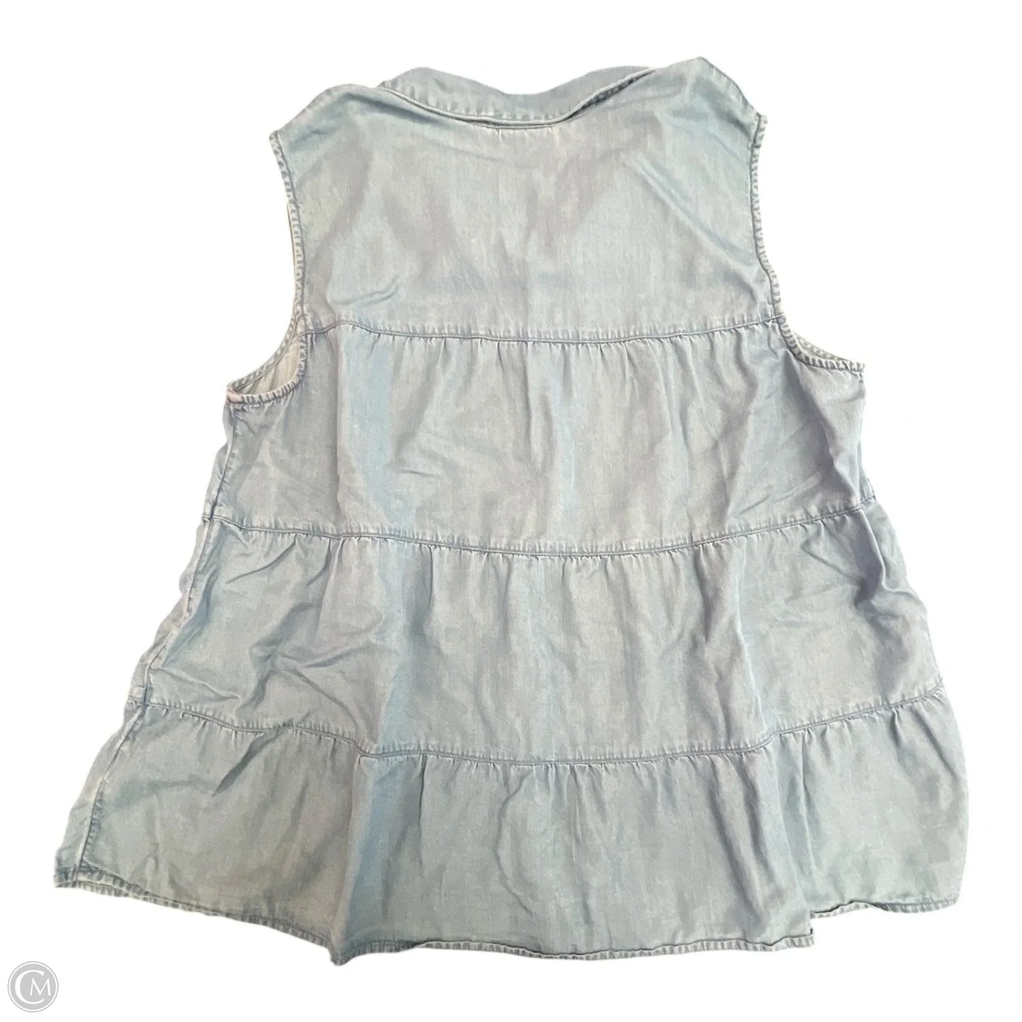 Top Sleeveless By J. Jill In Blue, Size: Xl