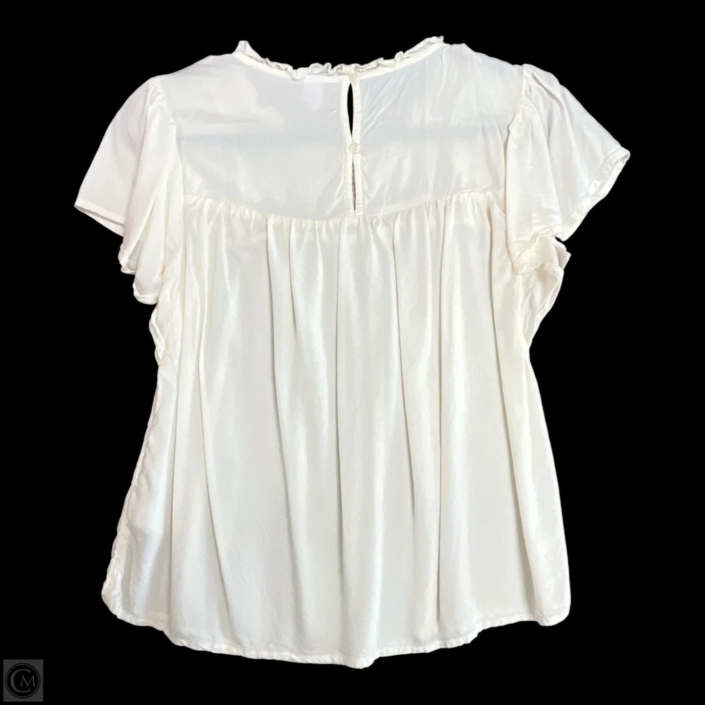 Top Short Sleeve By Old Navy In Cream, Size: Xs