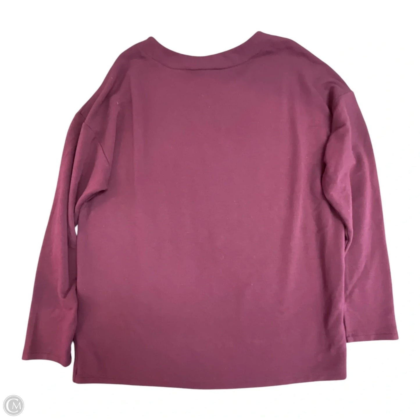 Top Long Sleeve By Banana Republic In Maroon, Size: L