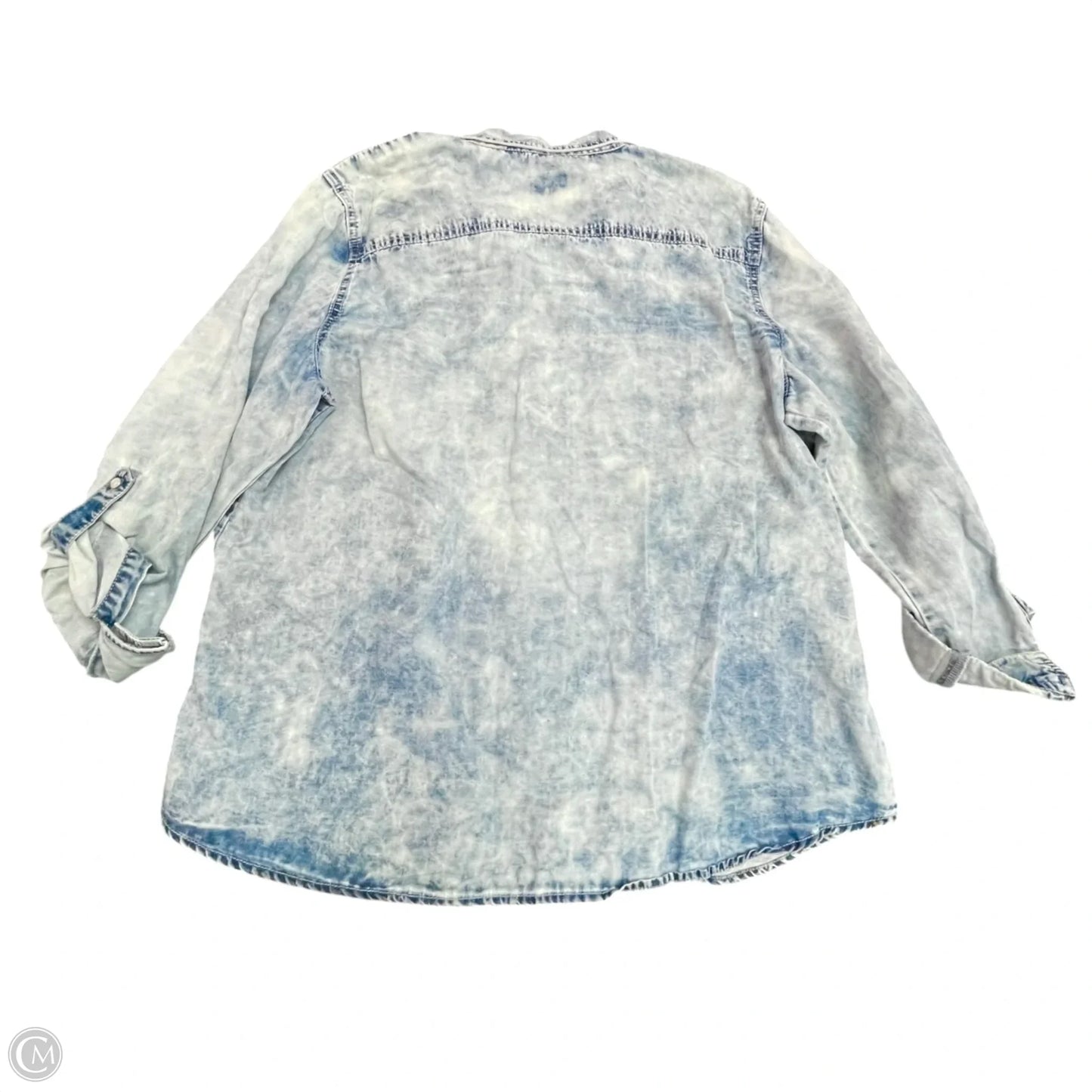 Top Long Sleeve By Chicos In Blue, Size: Xl