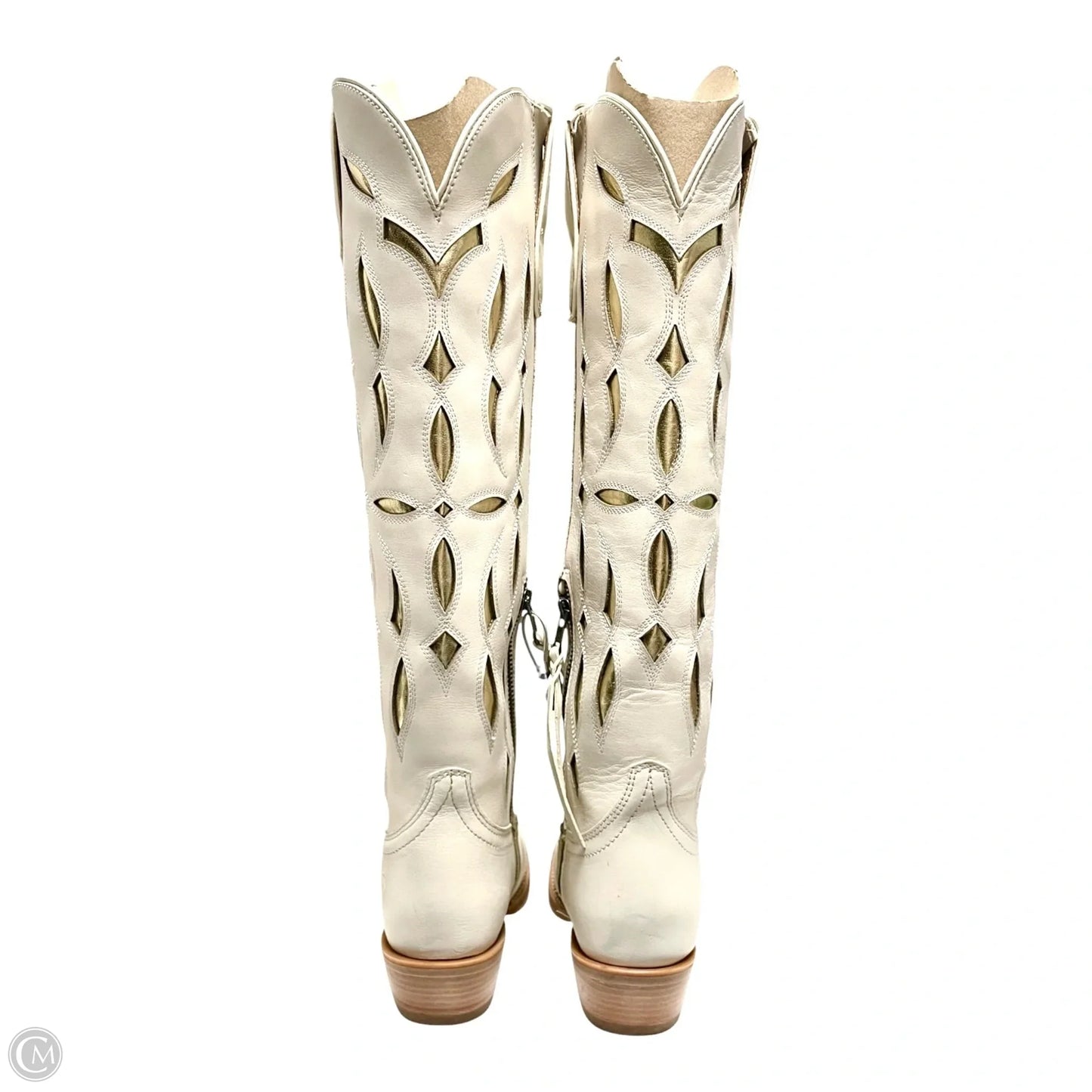 Boots Western By Ariat In Ivory, Size: 6