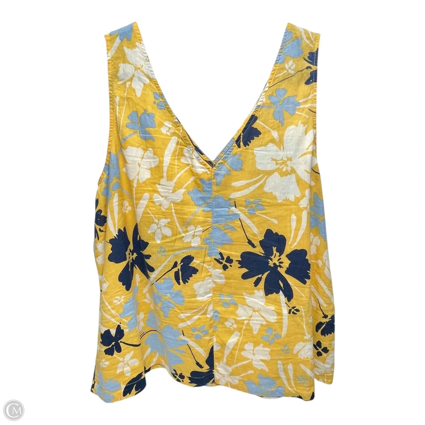 Top Sleeveless By Time And Tru In Floral Print, Size: Xl