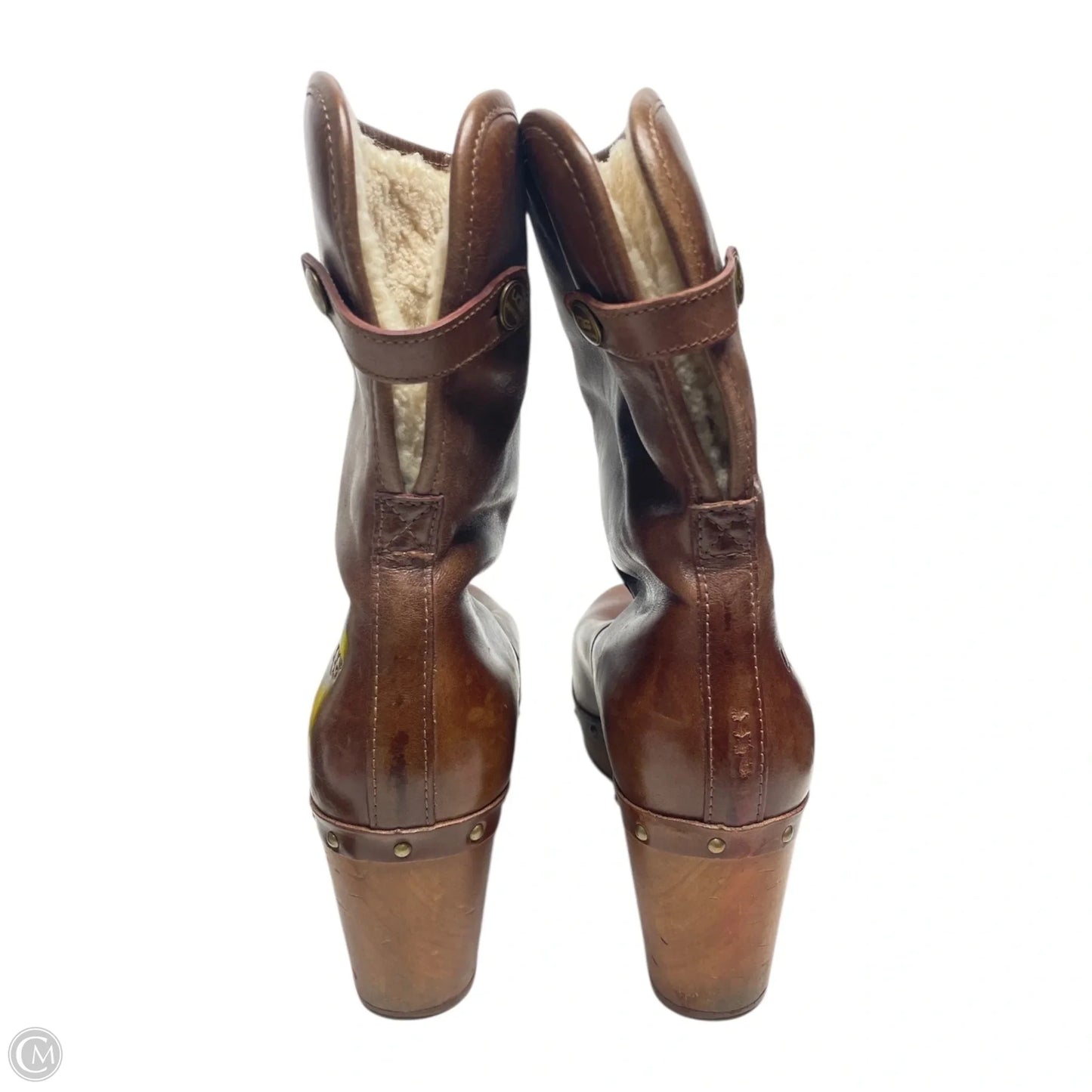 Boots Designer By Ugg In Brown, Size: 8