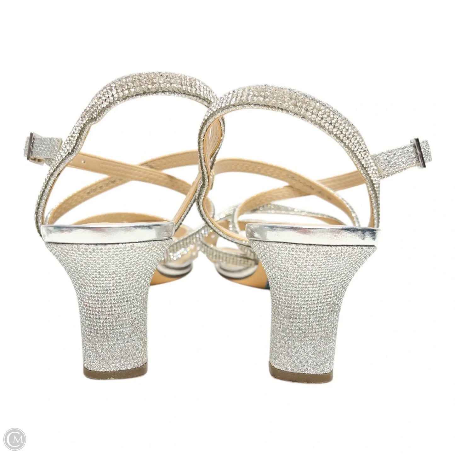 Shoes Heels Block By Nina In Silver, Size: 8.5