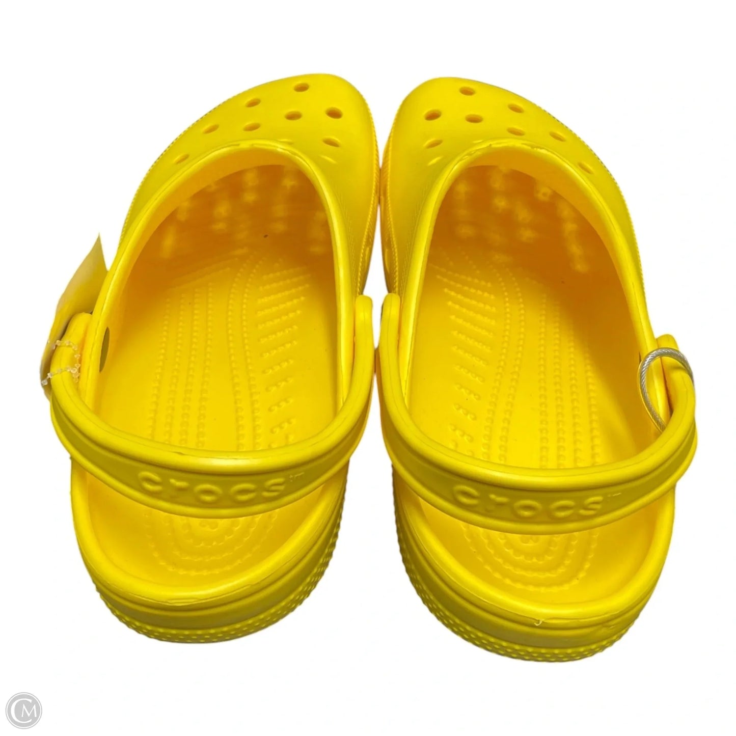 Shoes Athletic By Crocs In Yellow, Size: 10