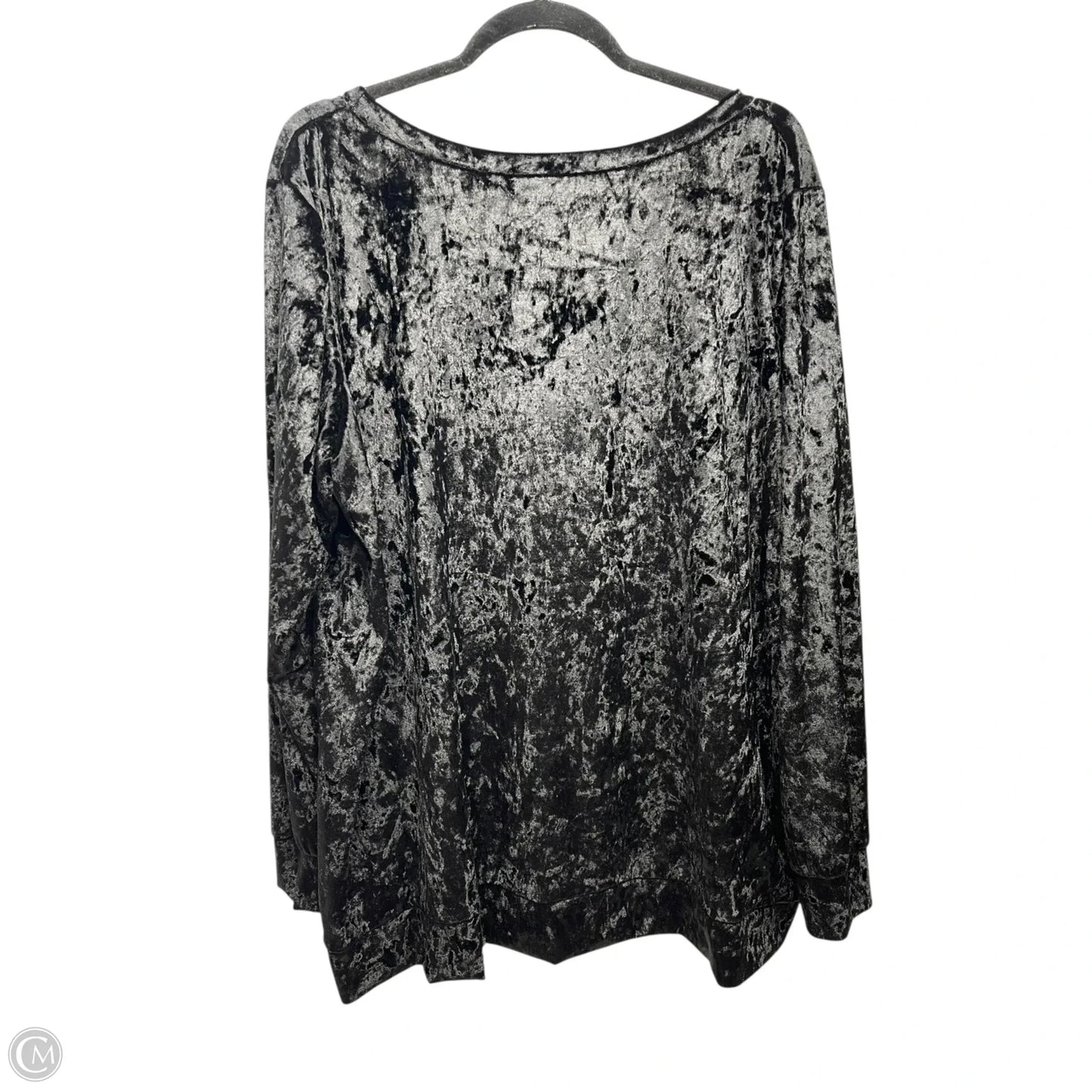 Top Long Sleeve By piphany - In Black, Size: 2x