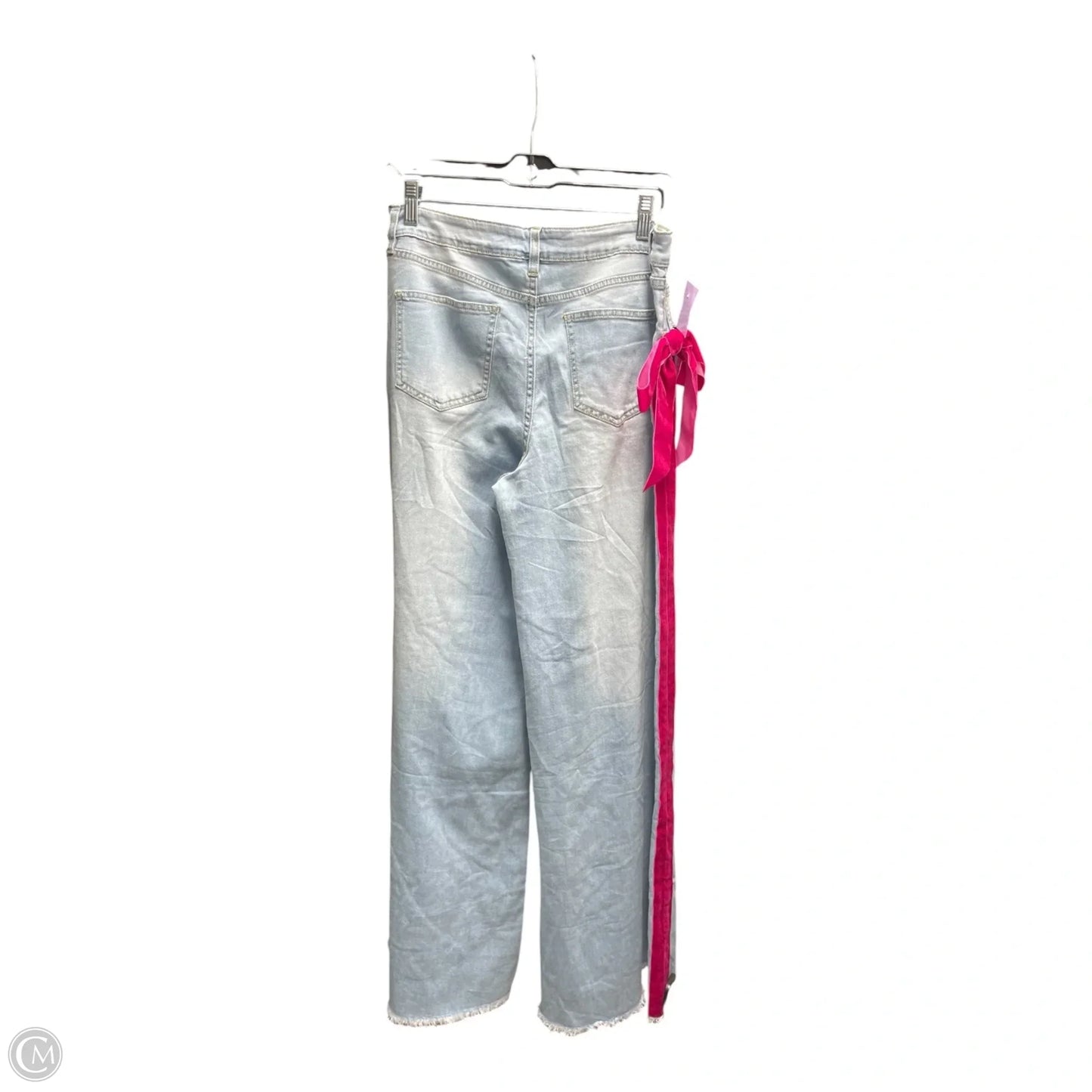 Jeans Wide Leg By S.WOMAN In Blue & Pink, Size: L