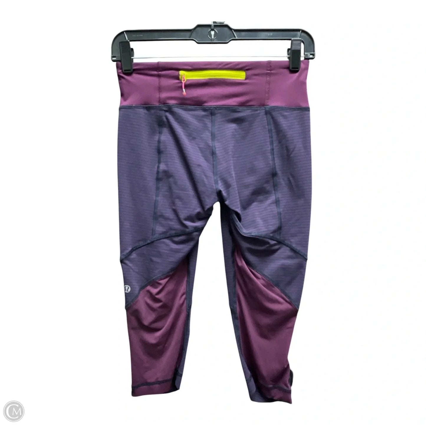 Athletic Capris By Lululemon In Striped Pattern, Size: Xs