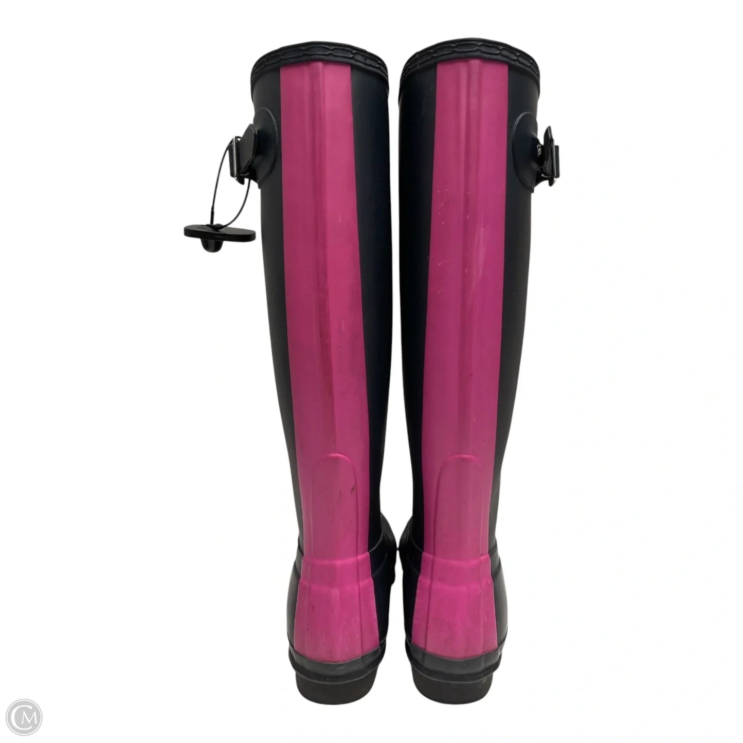 Boots Rain By Hunter In Blue & Pink, Size: 5