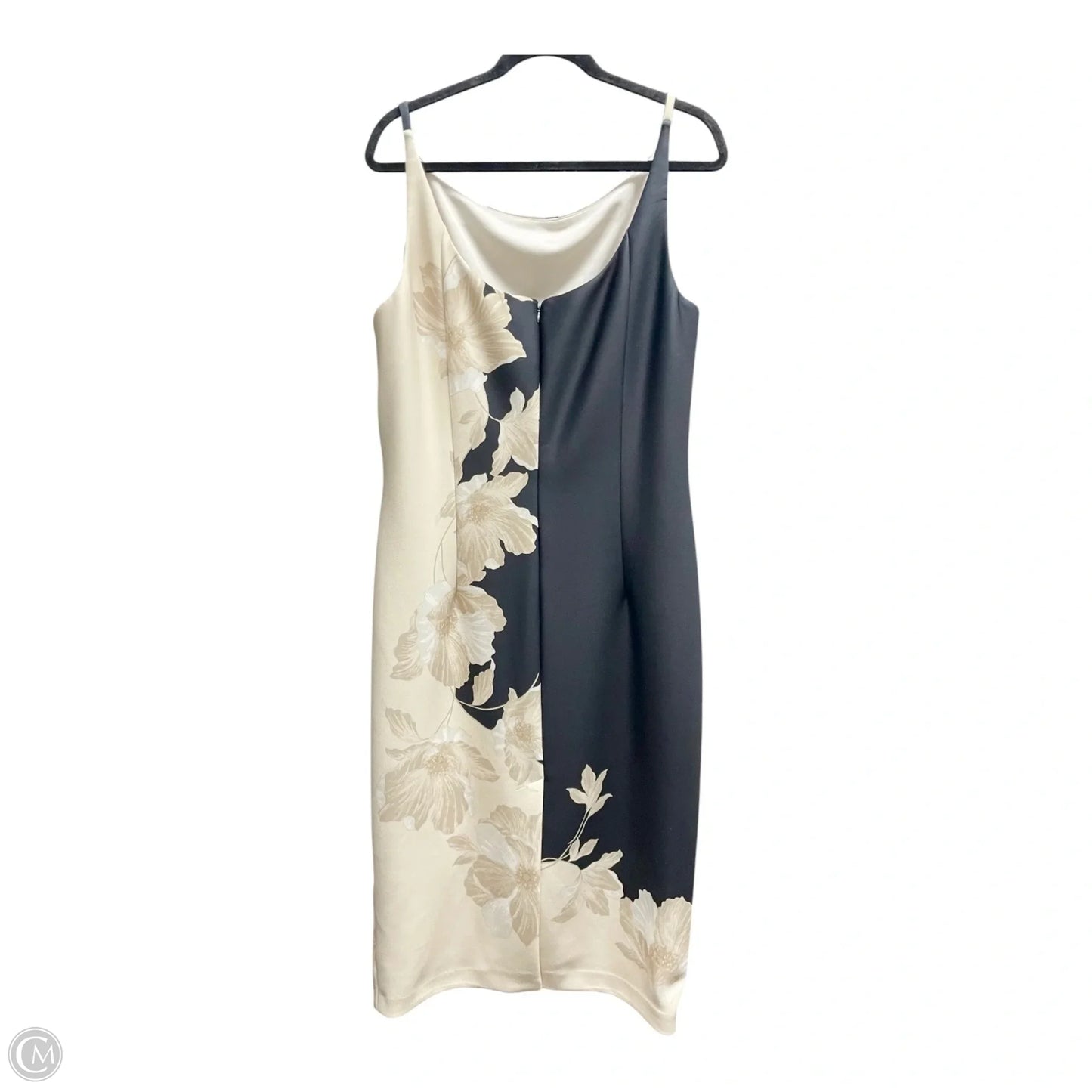 Dress Casual Midi By Donna Karan In Floral Print, Size: 16