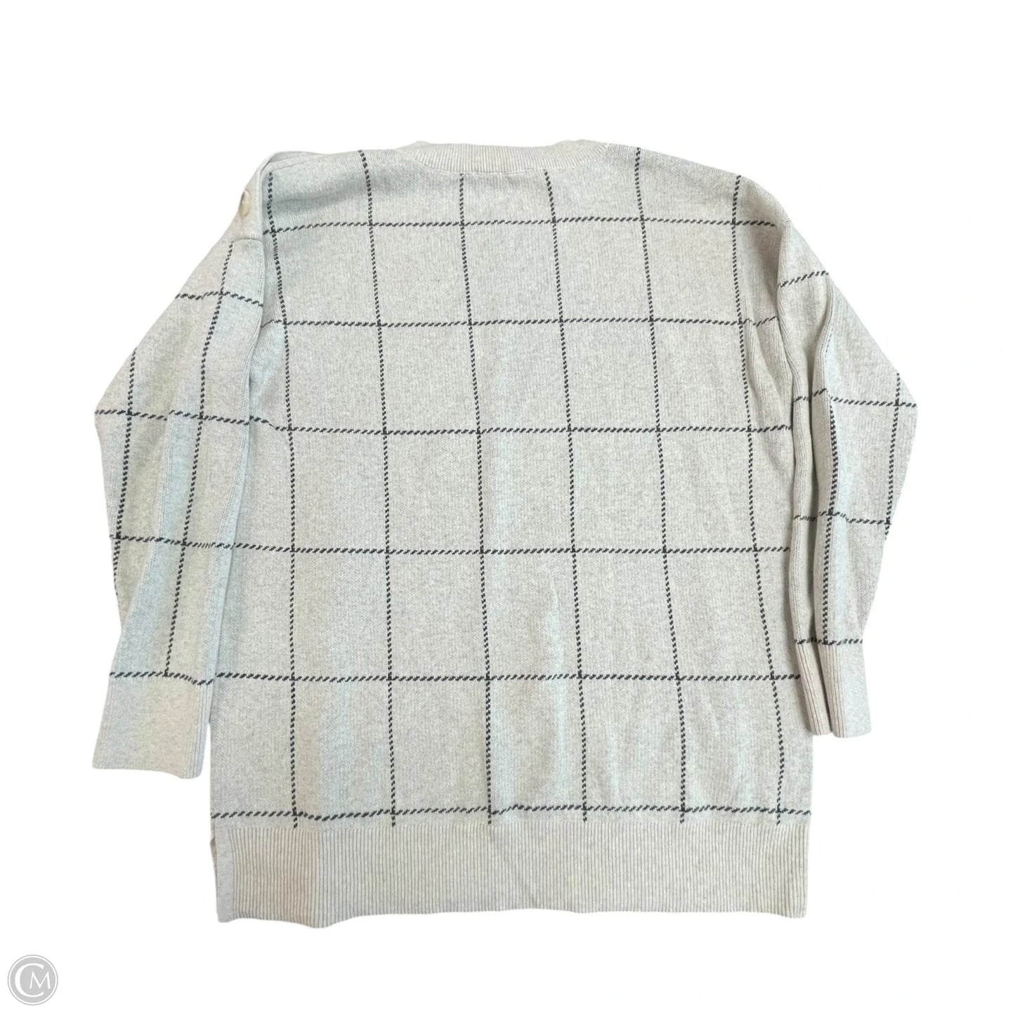 Sweater By Loft In Grey, Size: L