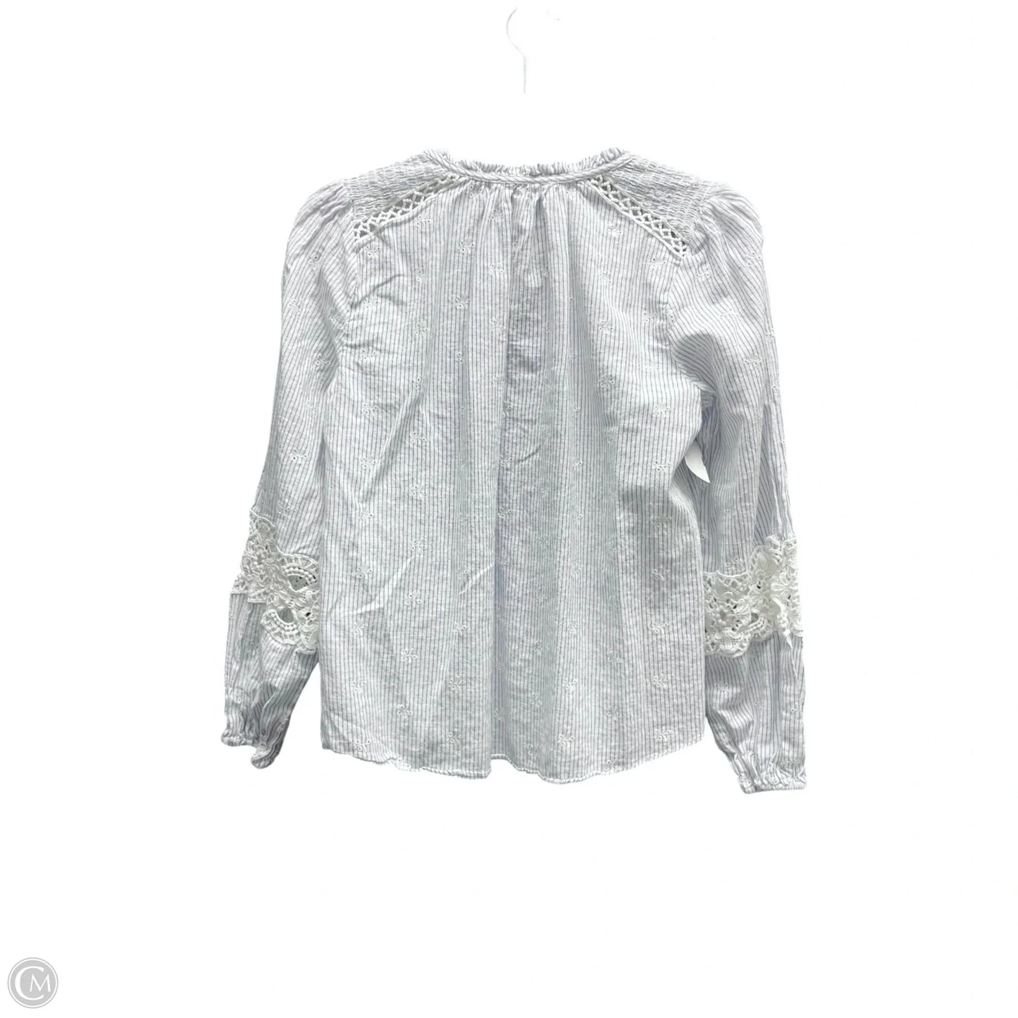 Top Long Sleeve By FARMERS MARKET In Striped Pattern, Size: S