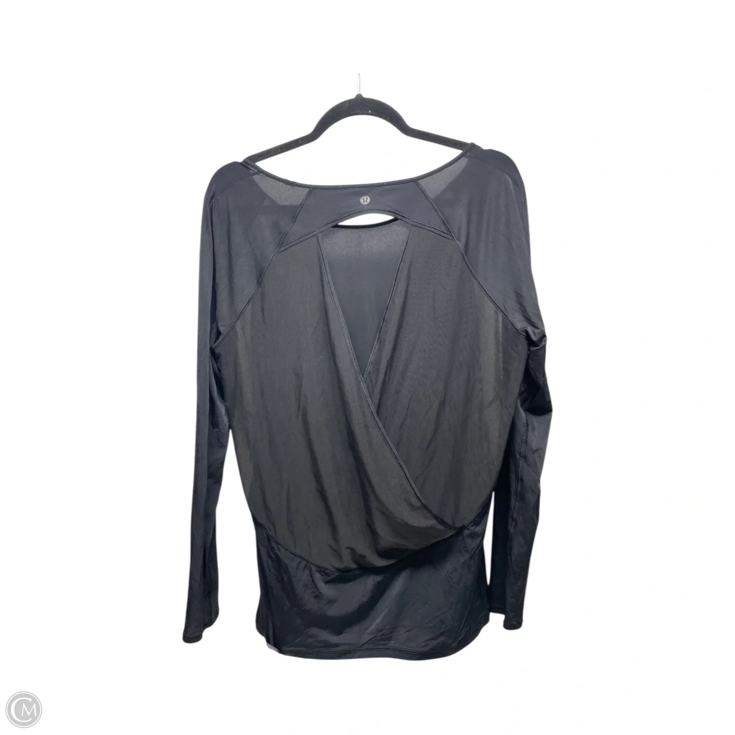 Athletic Top Long Sleeve Crewneck By Lululemon In Black, Size: S