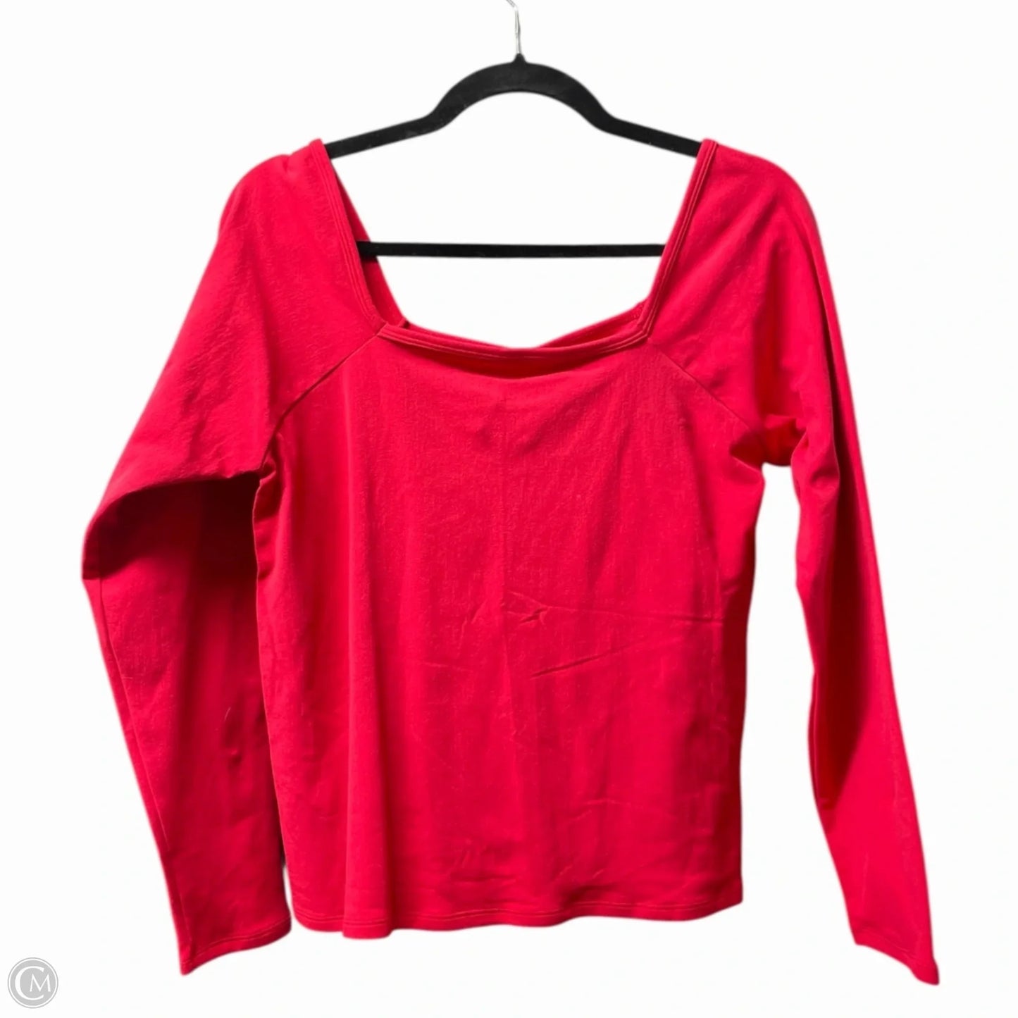 Athletic Top Long Sleeve Crewneck By Fabletics In Red, Size: 3x