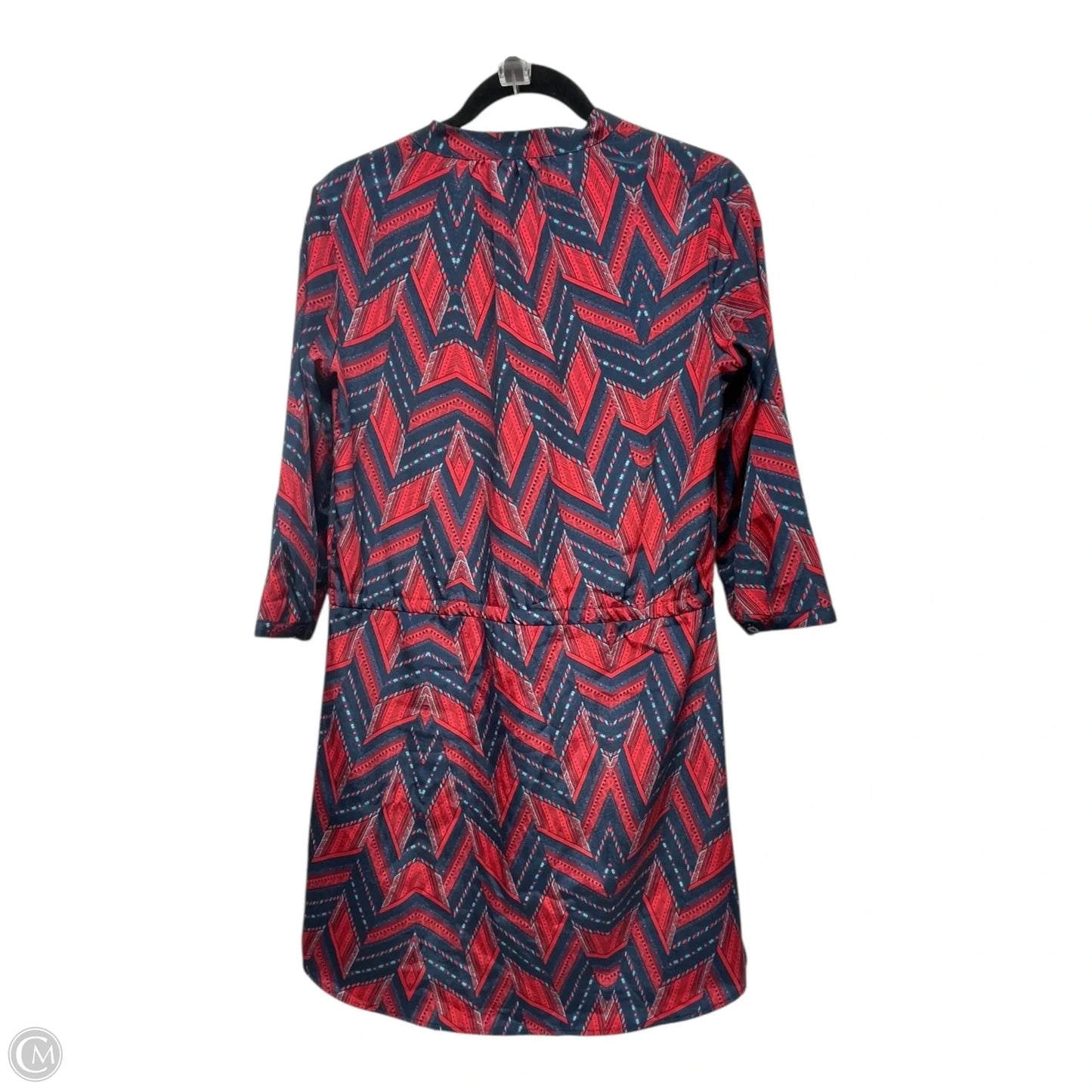 Dress Casual Short By Maeve In Blue & Red, Size: Xs