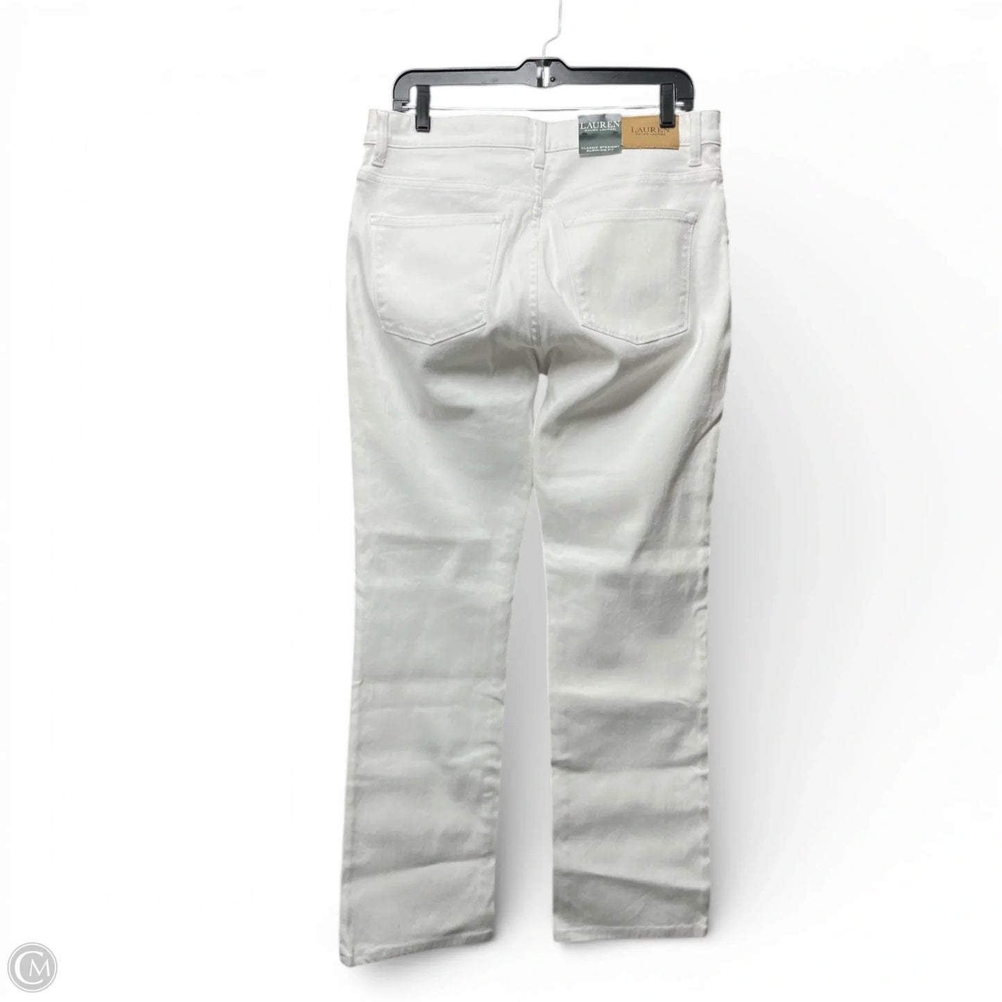 Jeans Straight By Lauren By Ralph Lauren In White, Size: 12