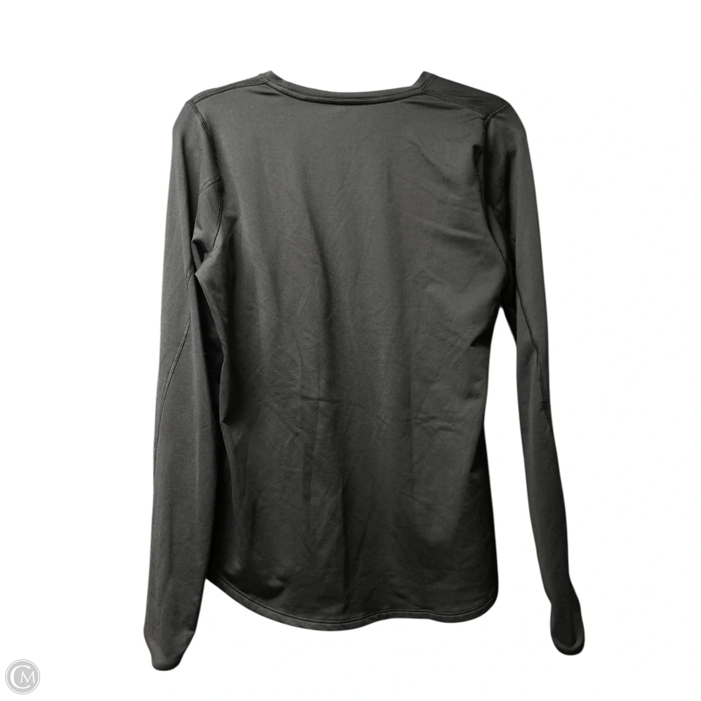 Athletic Top Long Sleeve Crewneck By Under Armour In Black, Size: L