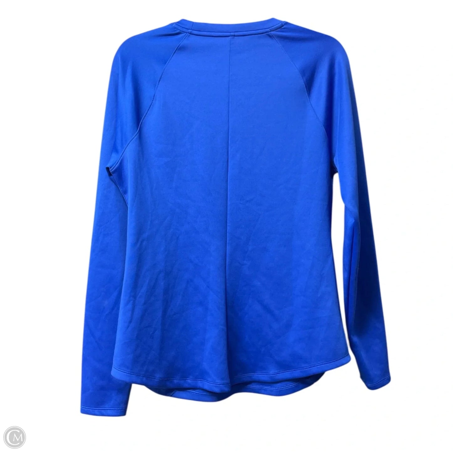 Athletic Top Long Sleeve Crewneck By Under Armour In Blue, Size: L