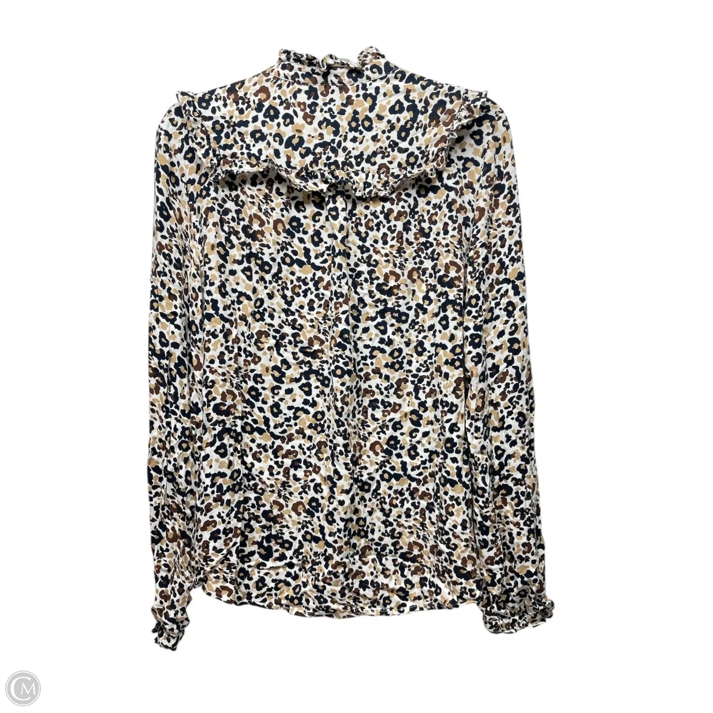 Top Long Sleeve By Maeve In Animal Print, Size: L