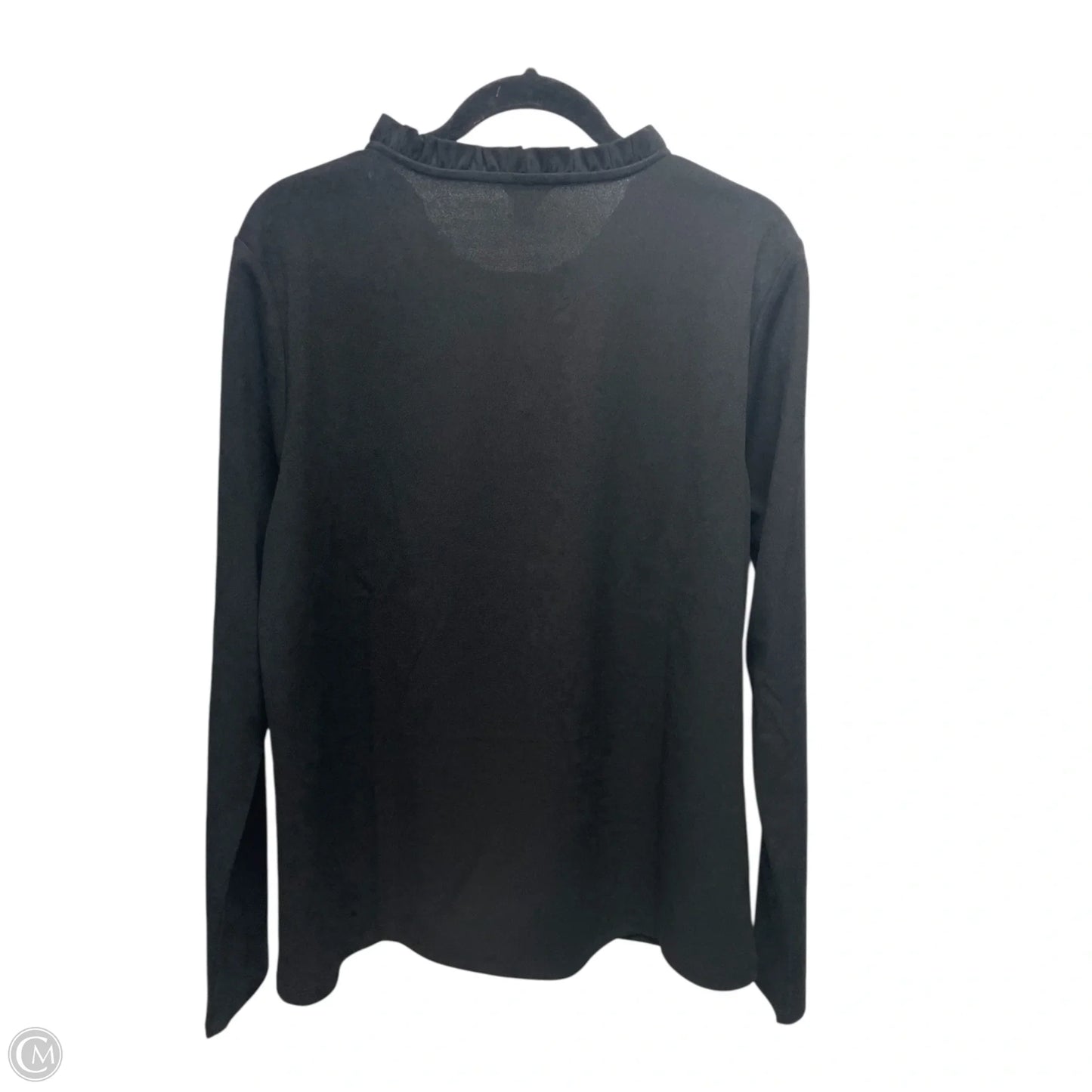 Top Long Sleeve By Ann Taylor In Black, Size: Xl
