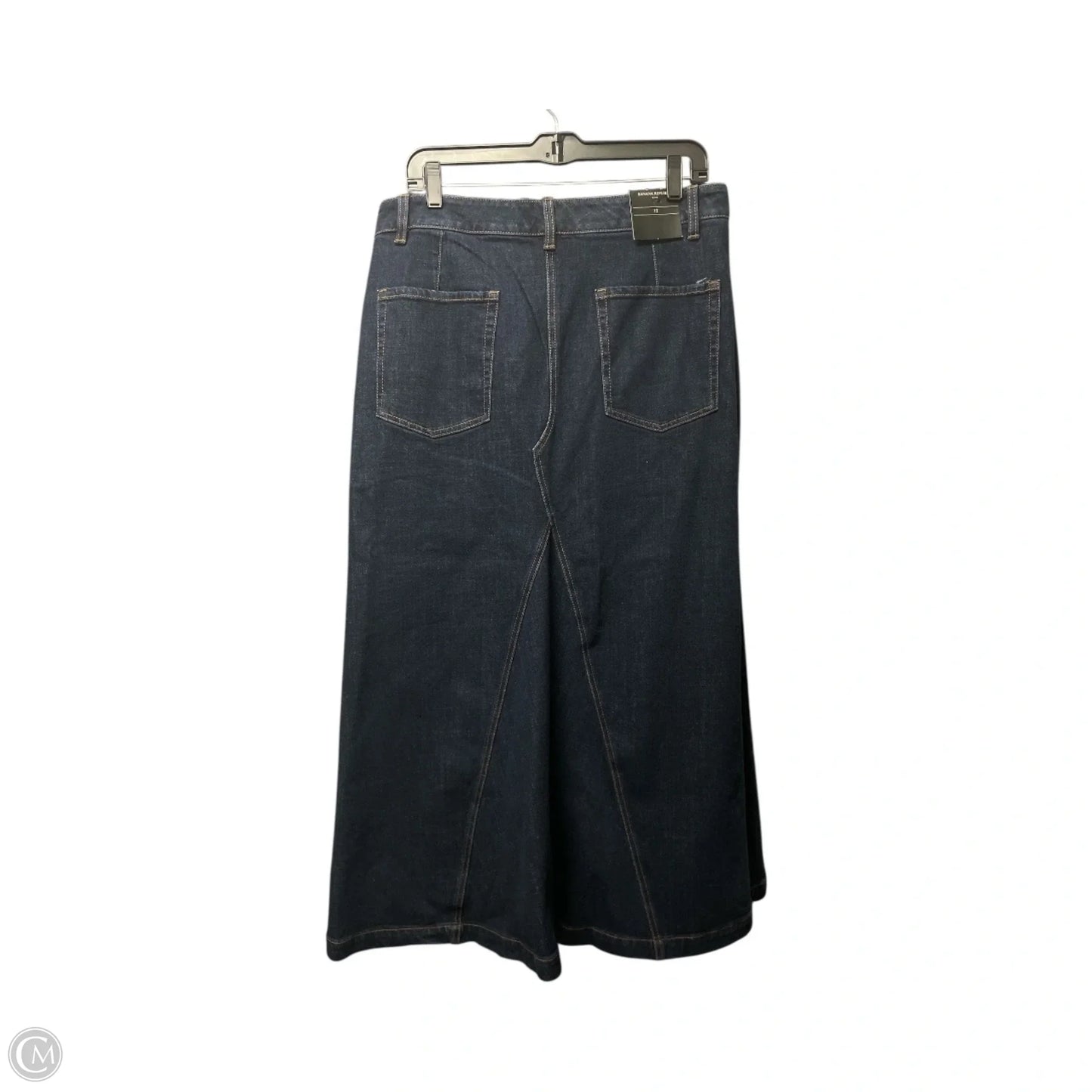 Skirt Maxi By Banana Republic In Blue Denim, Size: 12