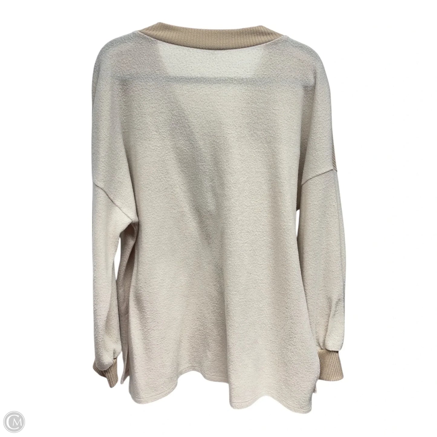 Sweater By White Birch In Cream & Tan, Size: Xl