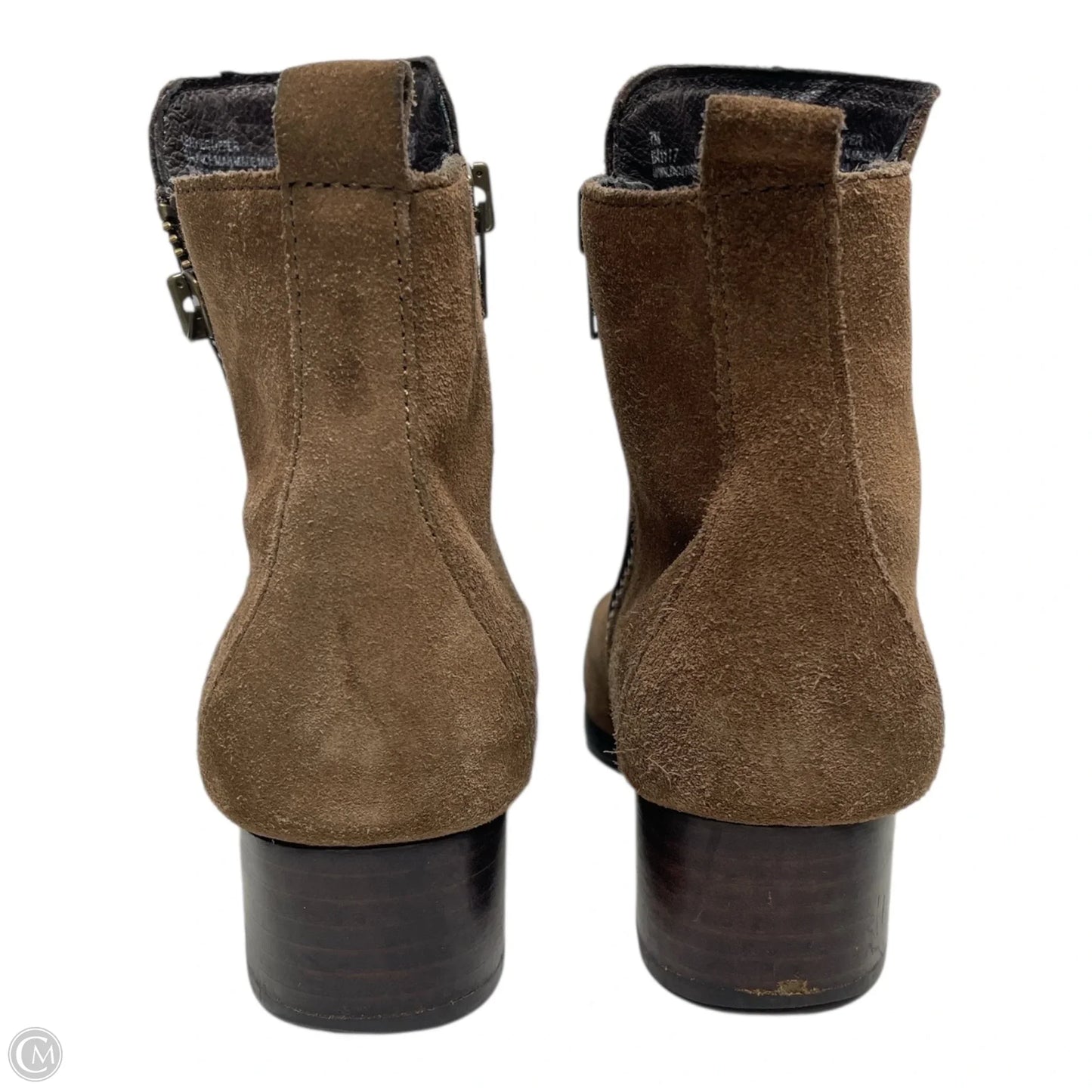 Boots Ankle Heels By Born In Brown, Size: 7