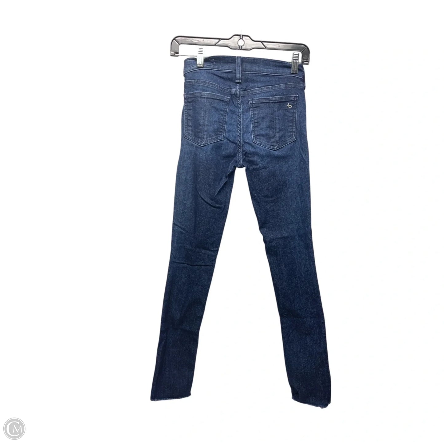 Jeans Skinny By Rag And Bone In Blue Denim, Size: 0