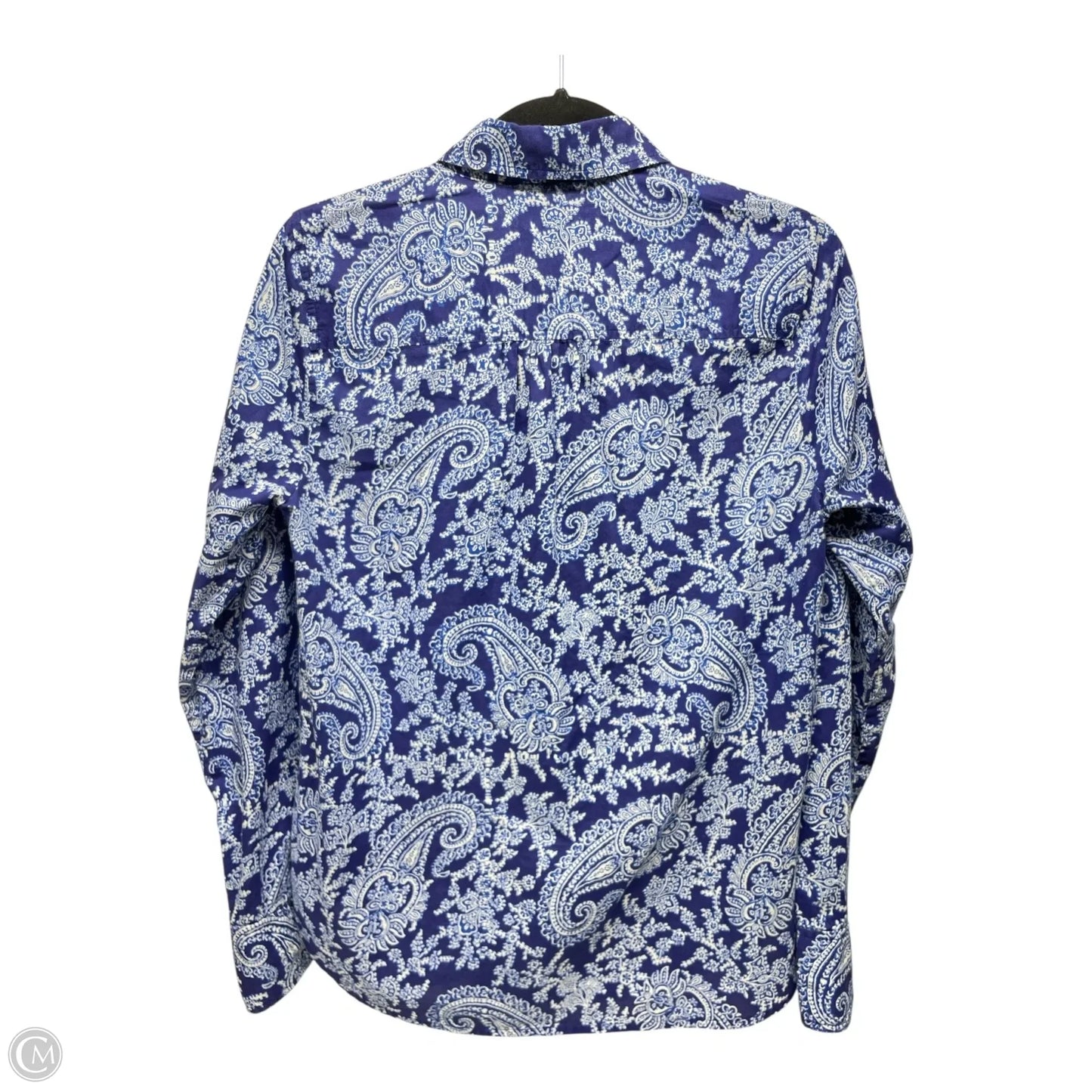 Top Long Sleeve By J. Crew In Paisley Print, Size: S