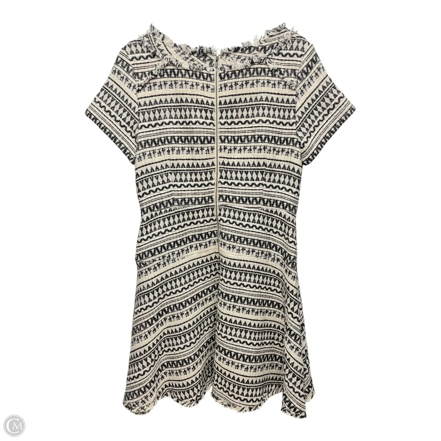 Dress Casual Short By Banana Republic In Black & Cream, Size: 12