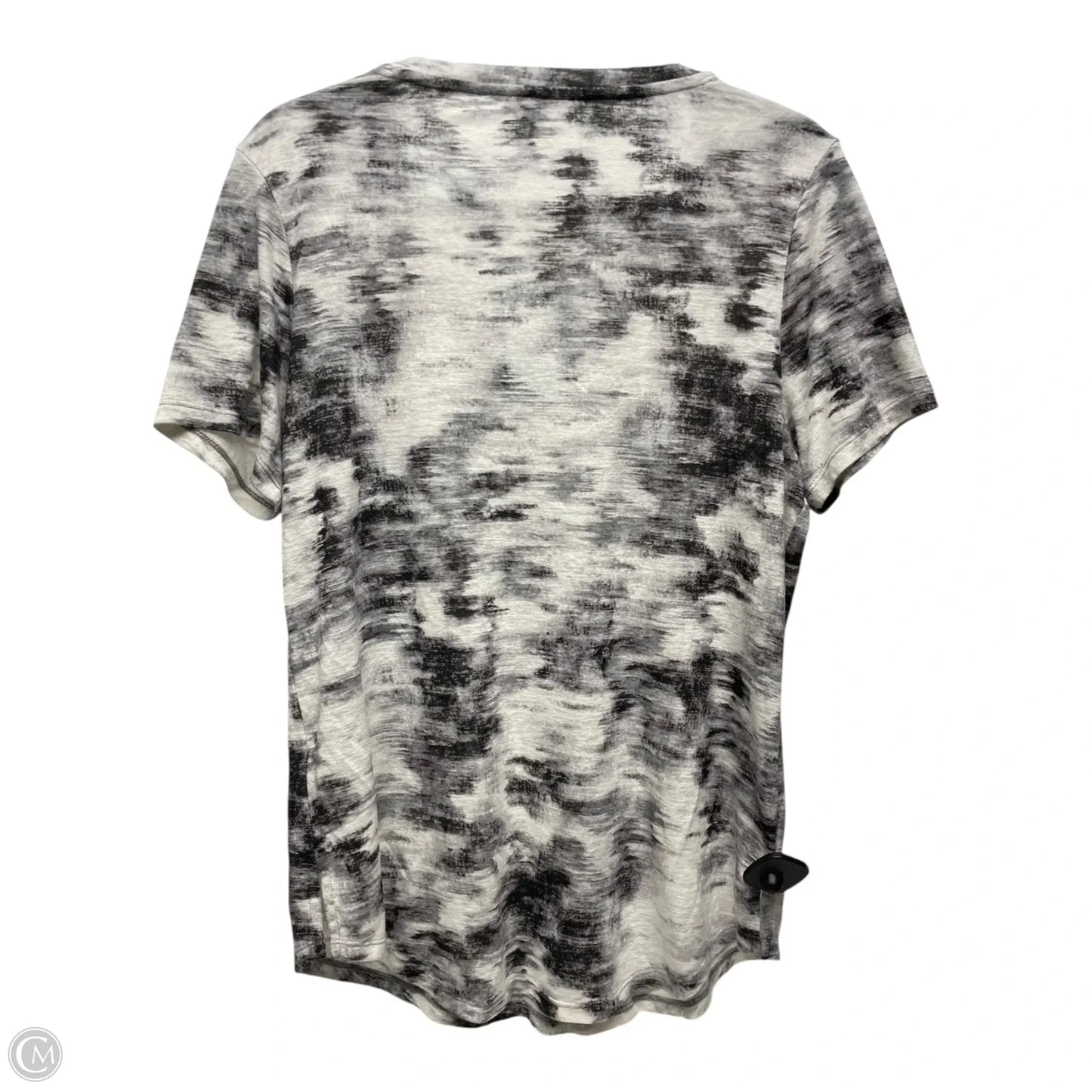 Athletic Top Short Sleeve By Lululemon In Grey, Size: M