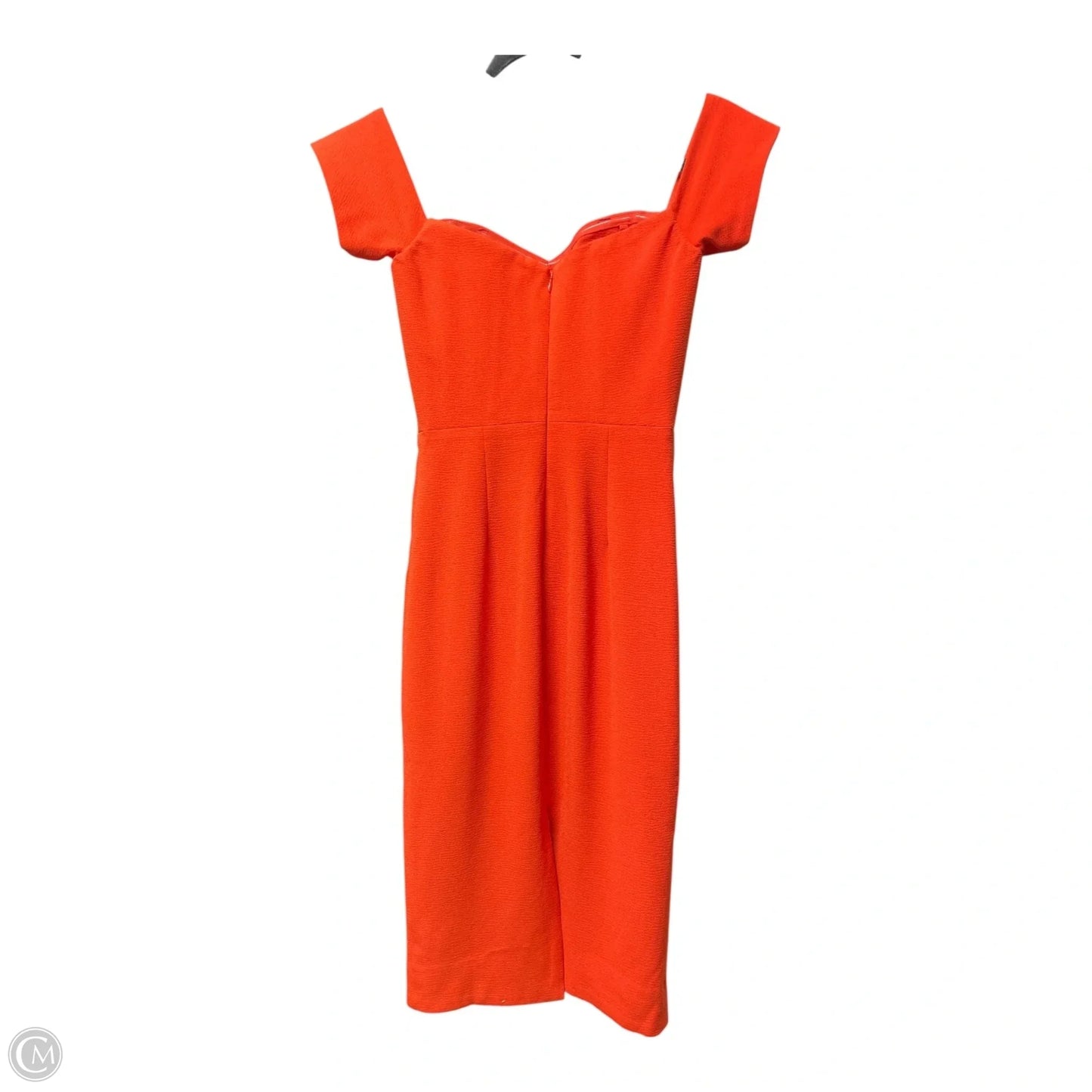 Dress Casual Short By Dress The Population In Orange, Size: Xxs