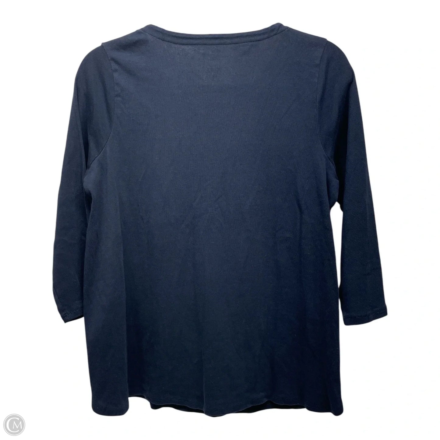 Top 3/4 Sleeve By J. Jill In Navy, Size: M