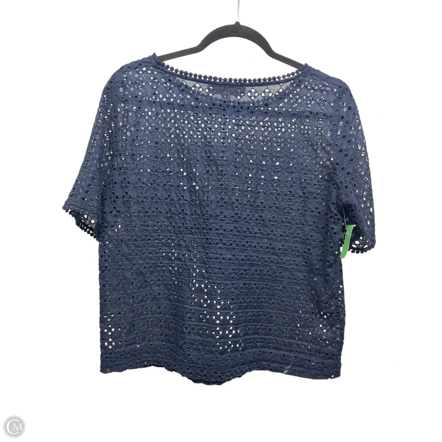 Top Short Sleeve By Loft In Navy, Size: Xs