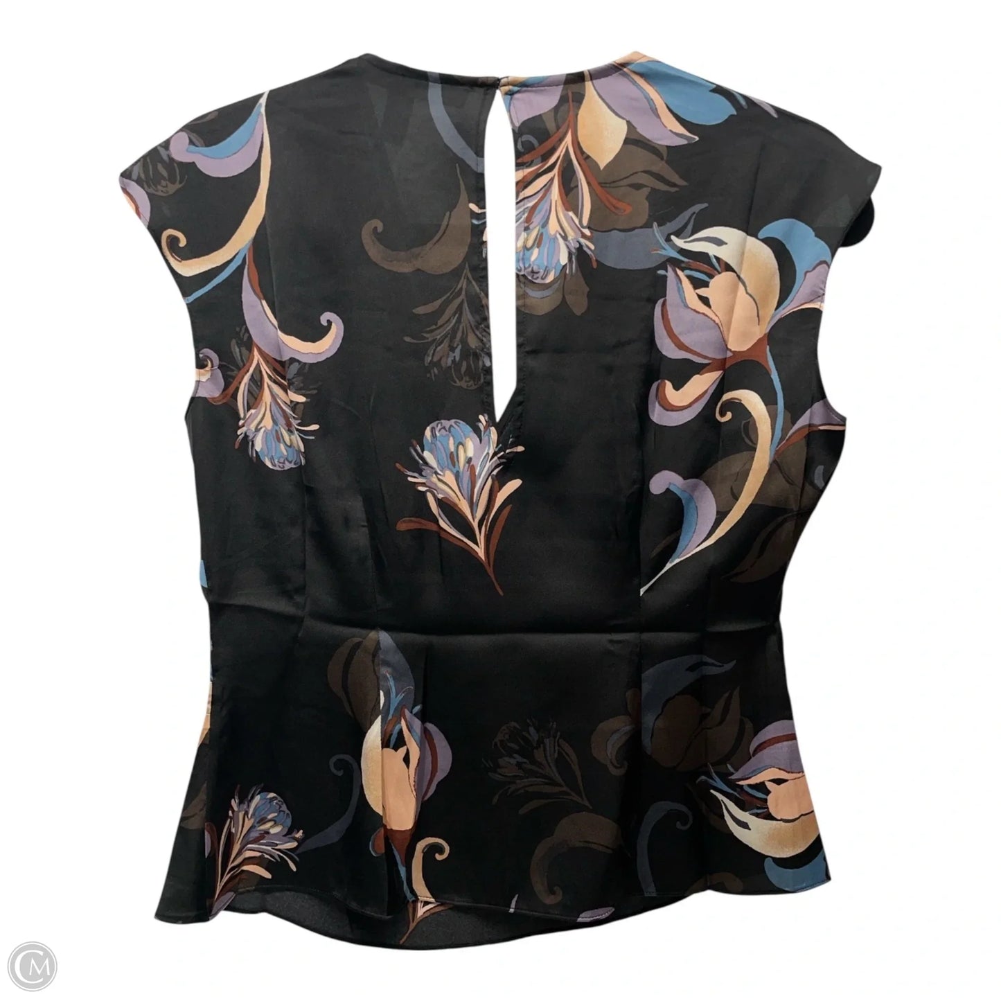 Top Short Sleeve By White House Black Market In Floral Print, Size: Sp
