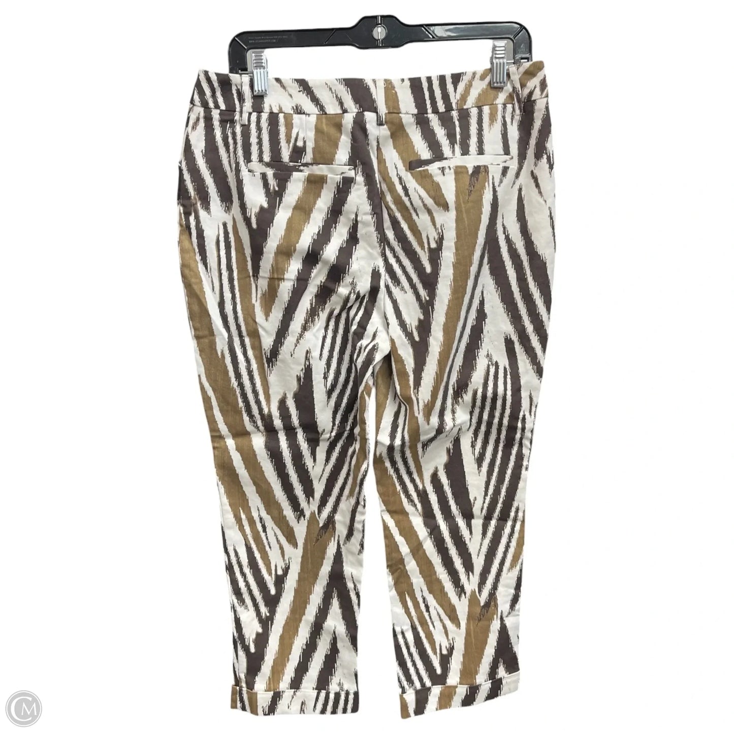 Pants Cropped By Chicos In Animal Print, Size: S