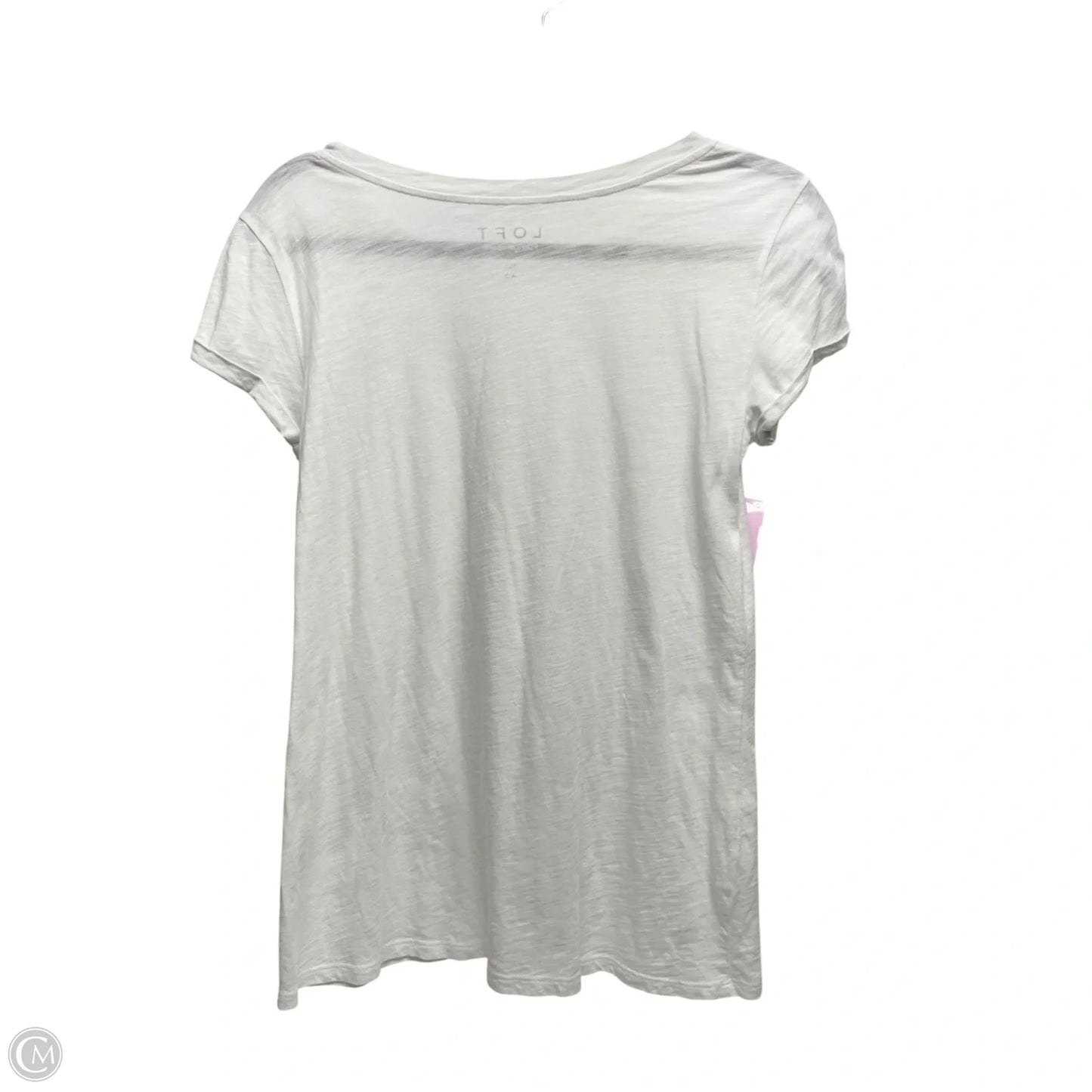 Top Short Sleeve Basic By Loft In White, Size: Xs