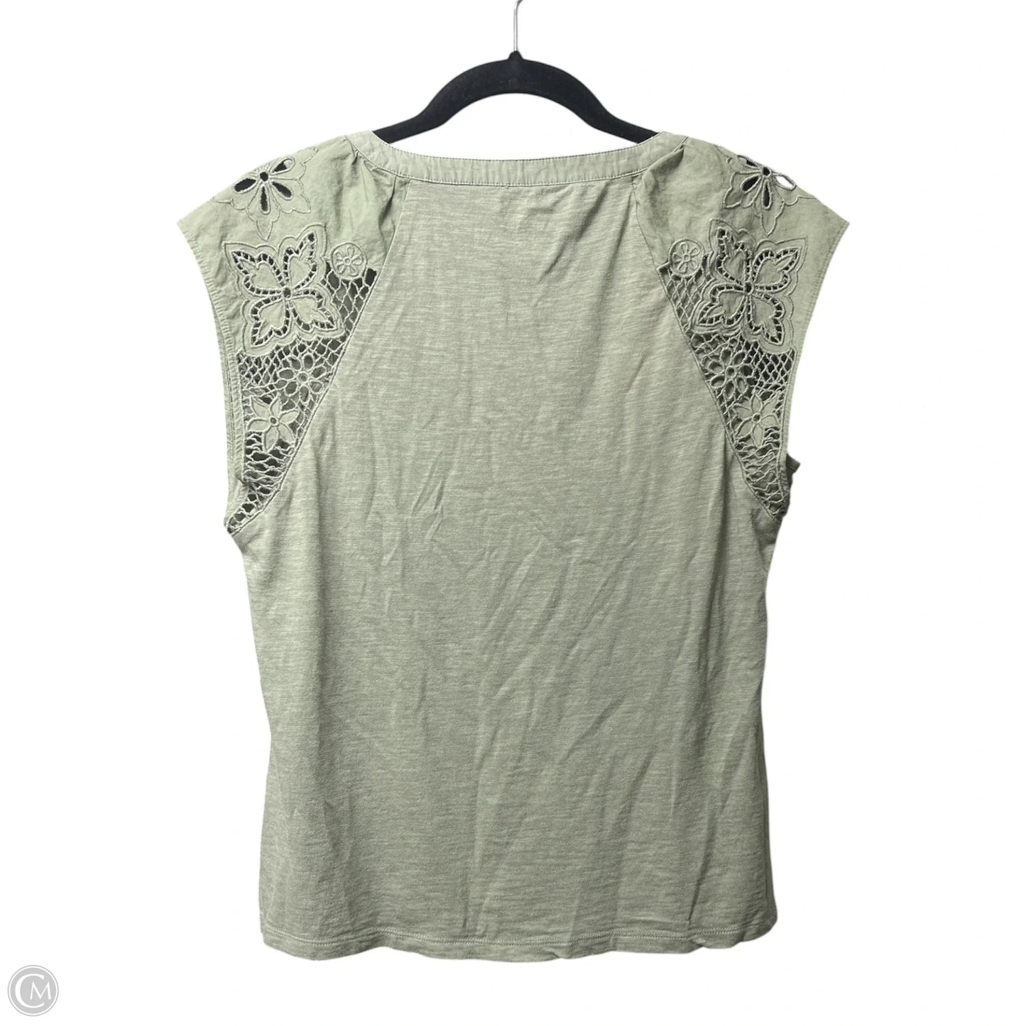 Top Short Sleeve By Talbots In Green, Size: Mp