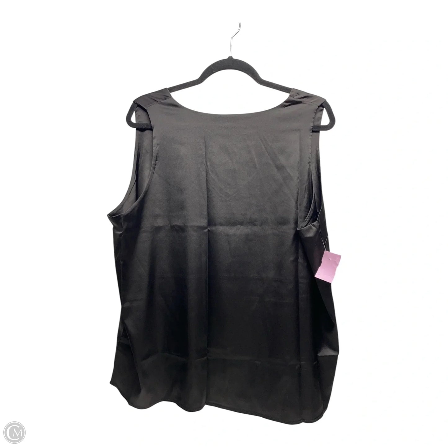 Blouse Sleeveless By XIAMAANJI In Black, Size: 2x