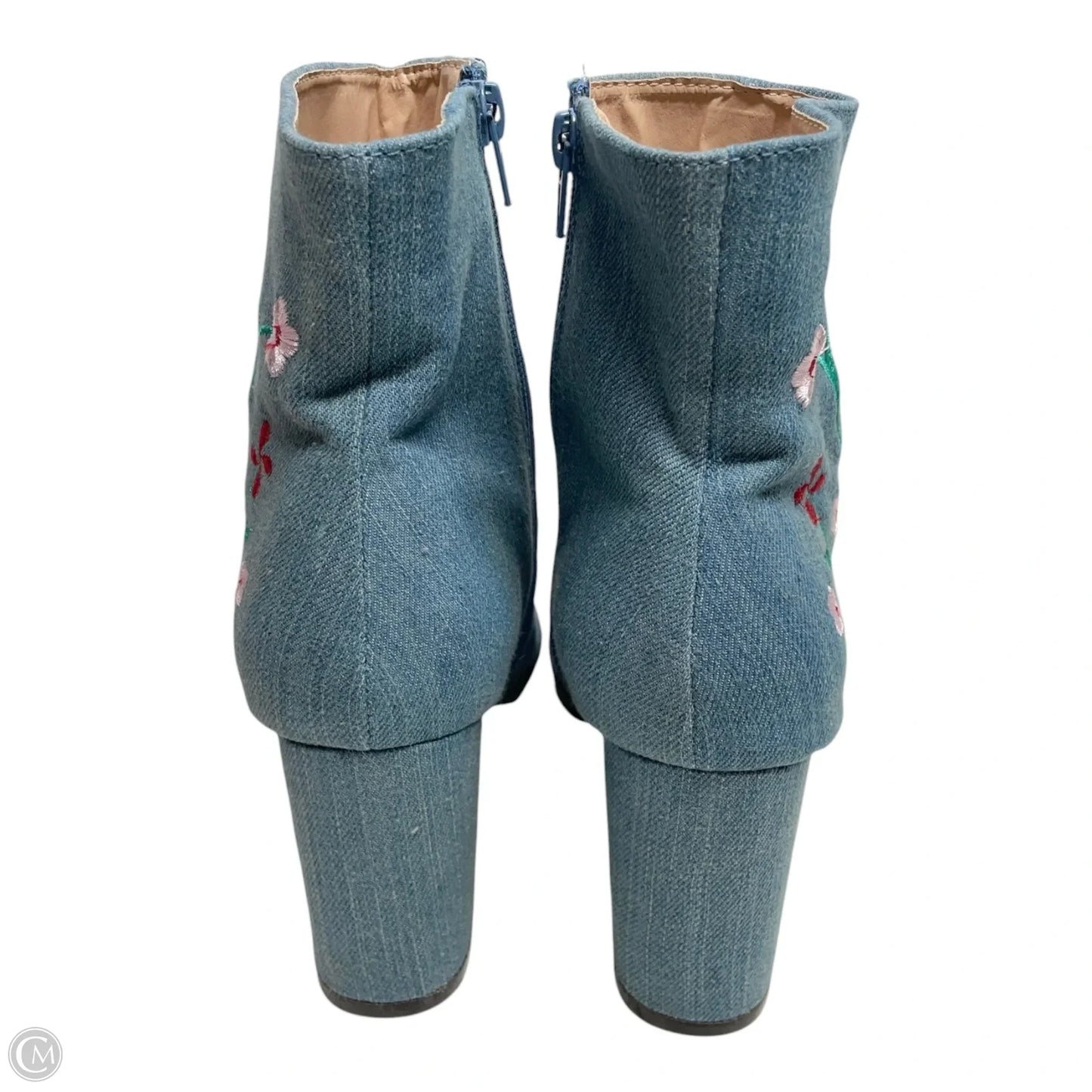 Boots Ankle Heels By CHASE + CHLOE In Floral Print, Size: 7.5