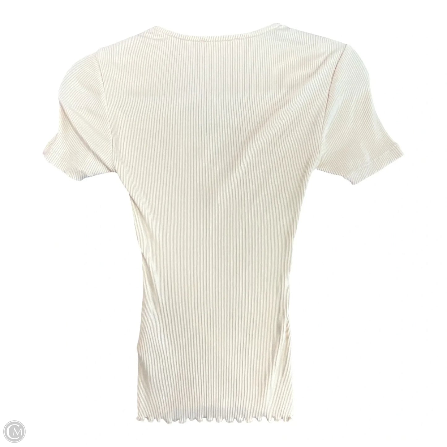 Top Short Sleeve By Madewell In Tan, Size: Xs