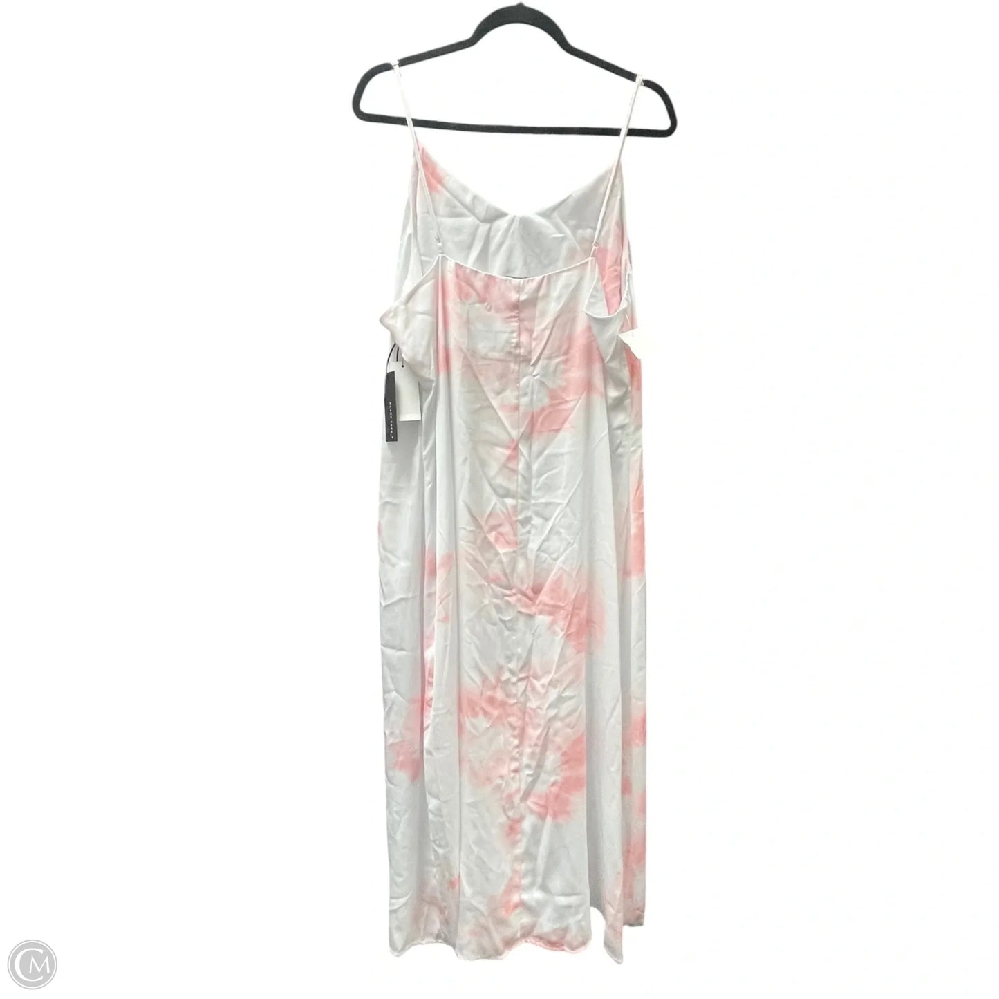 Dress Casual Midi By Black Tape In Pink & White, Size: 1x