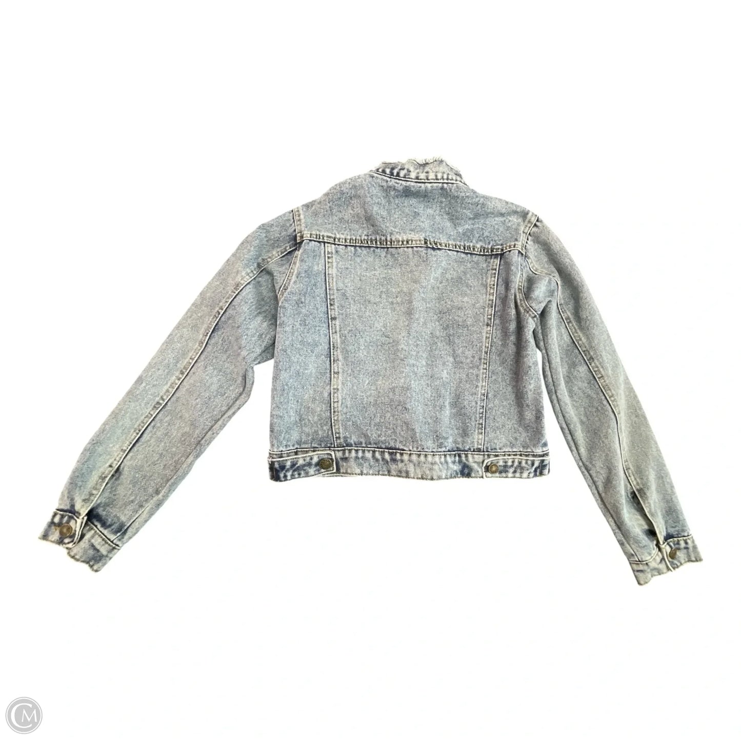 Jacket Denim By Clothes Mentor In Blue Denim, Size: M