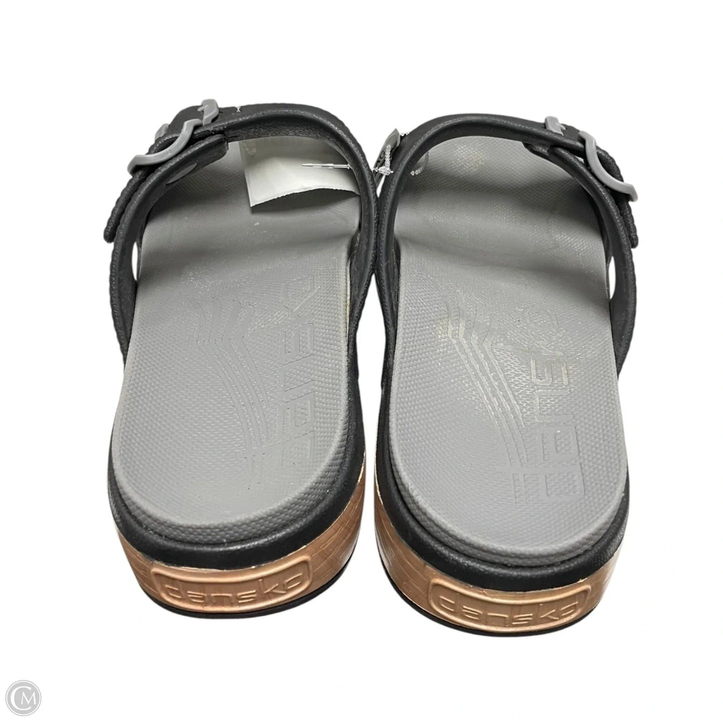 Sandals Flats By Dansko In Black & Grey, Size: 9.5